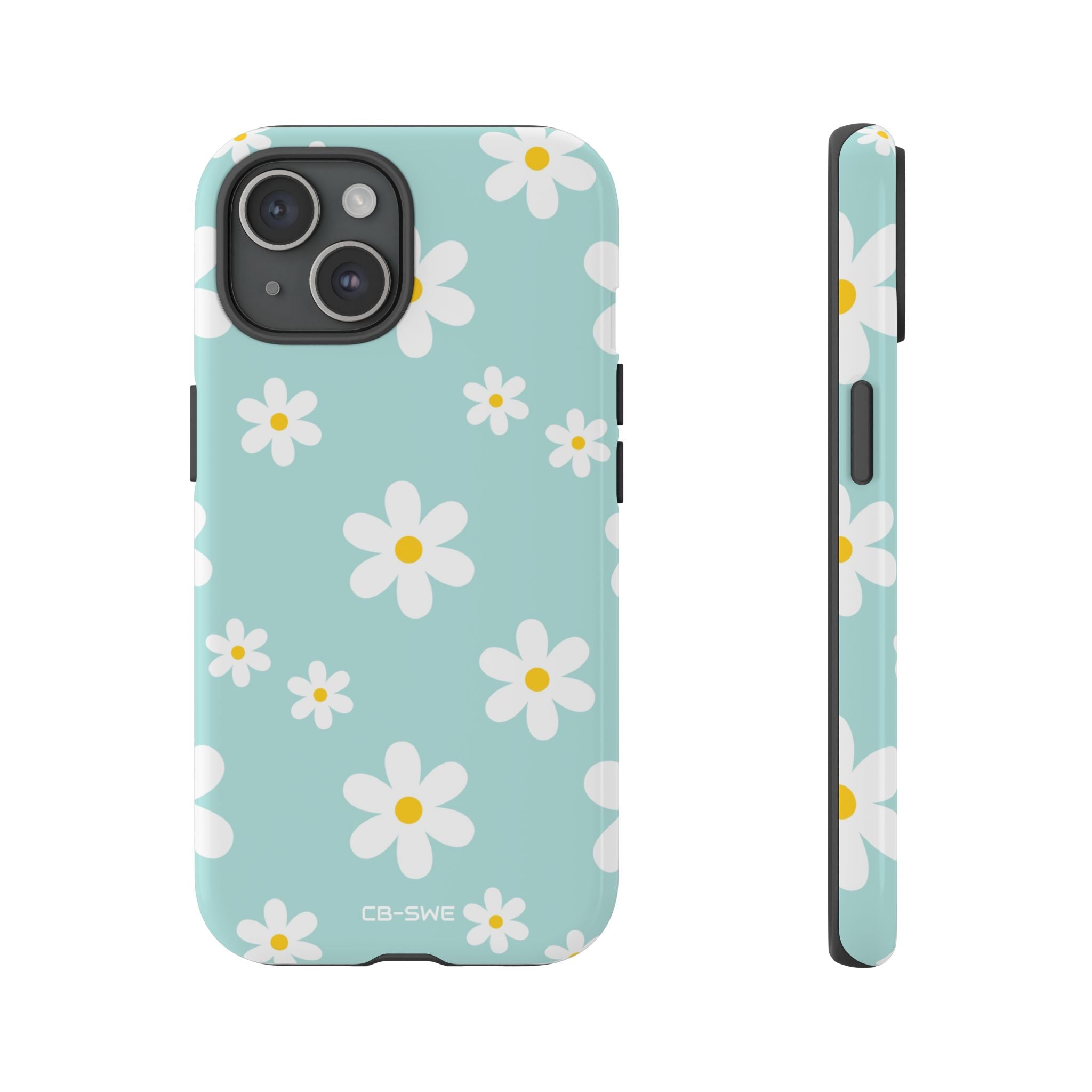 Daisies On Blue - iPhone Case