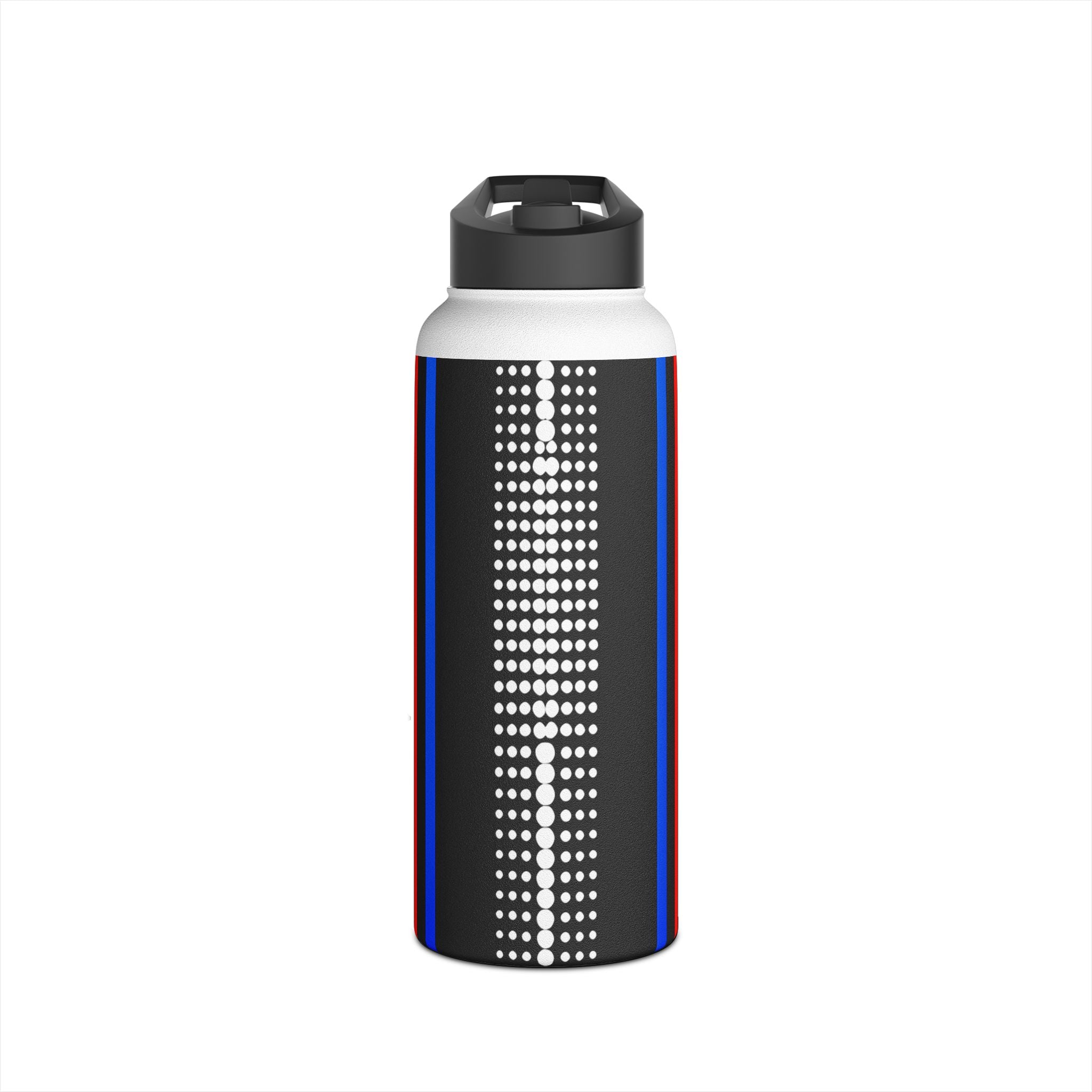 Tapered Dot Columns - Stainless Steel Water Bottle