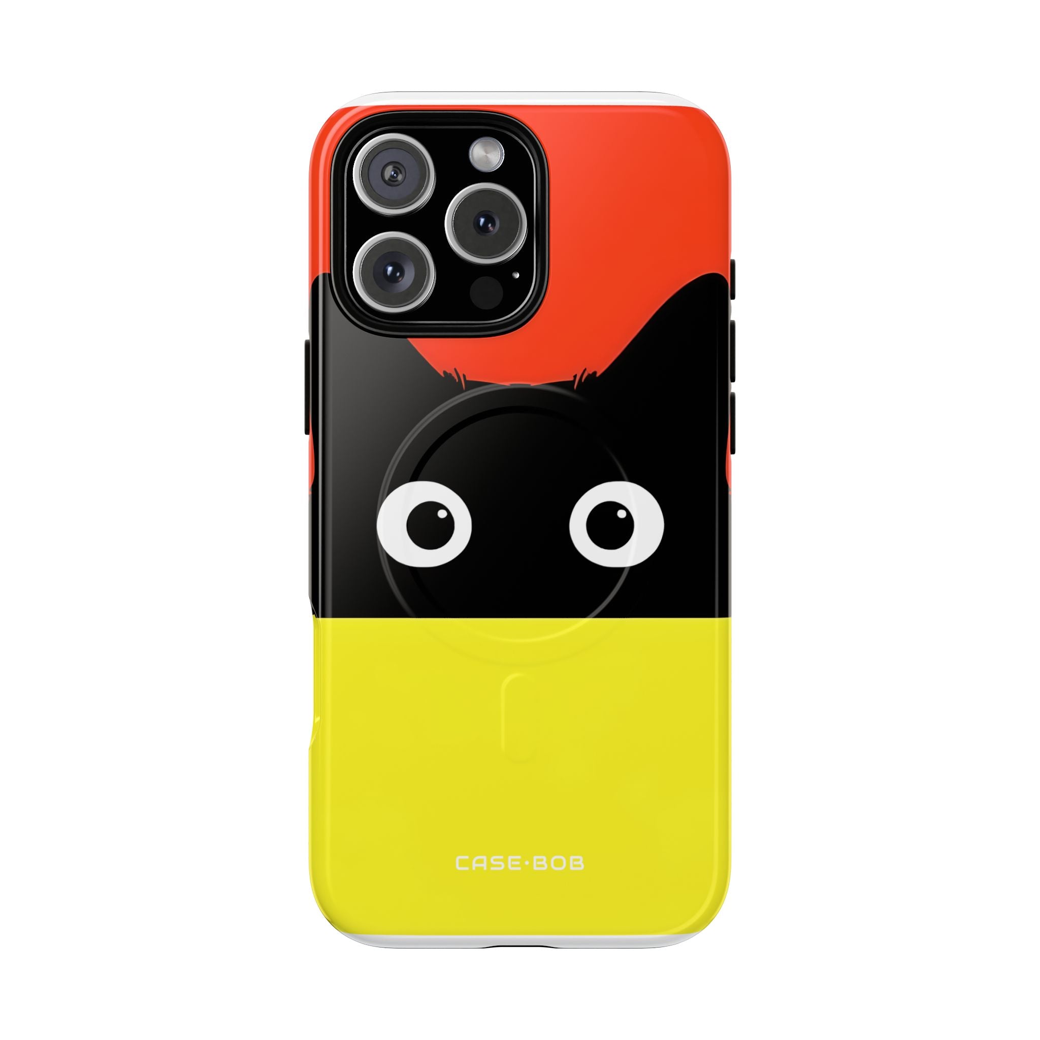 Peekaboo Cat Crimson iPhone 16 Pro Max Case - Tough+