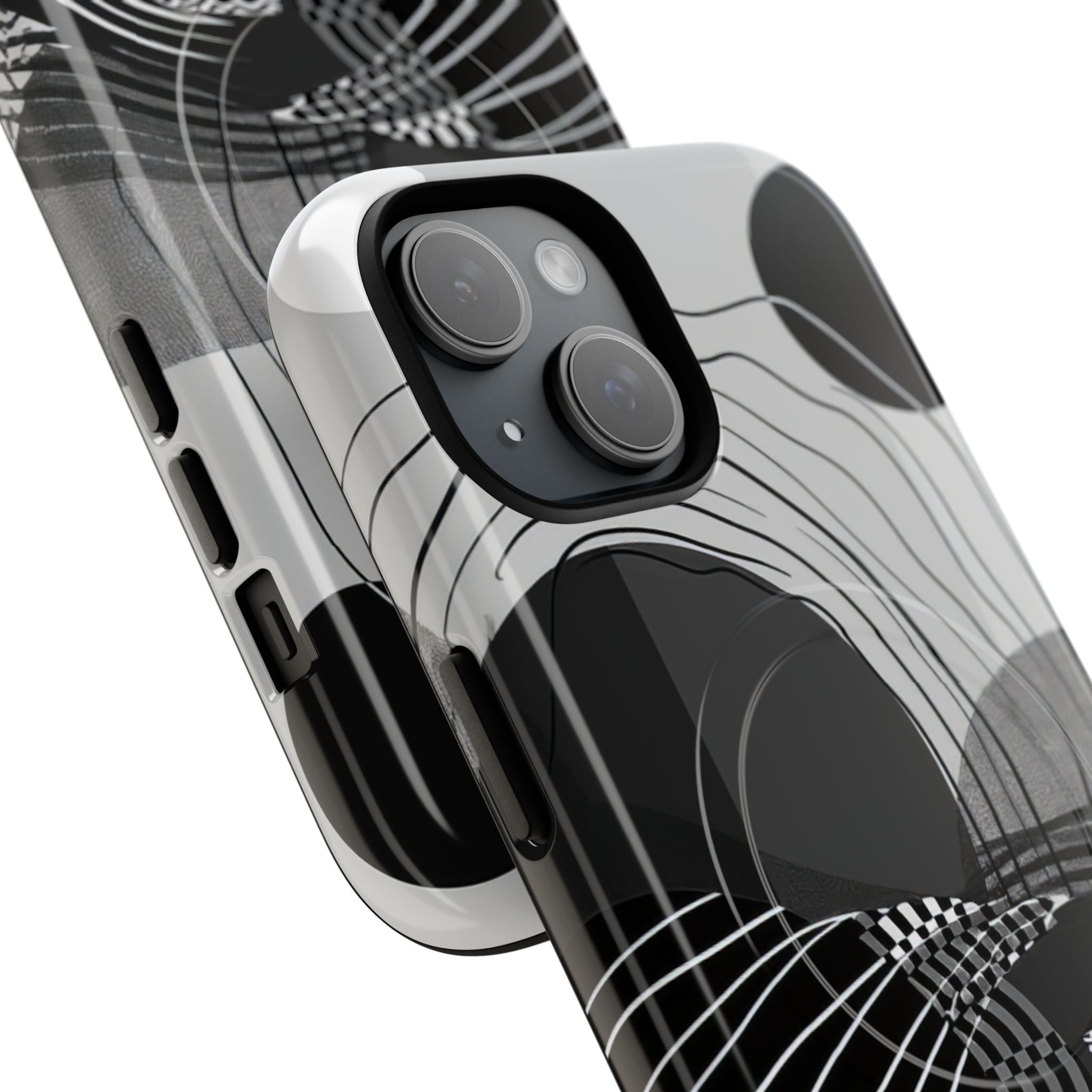 Monochrome Motion Flow iPhone 15 - Tough+