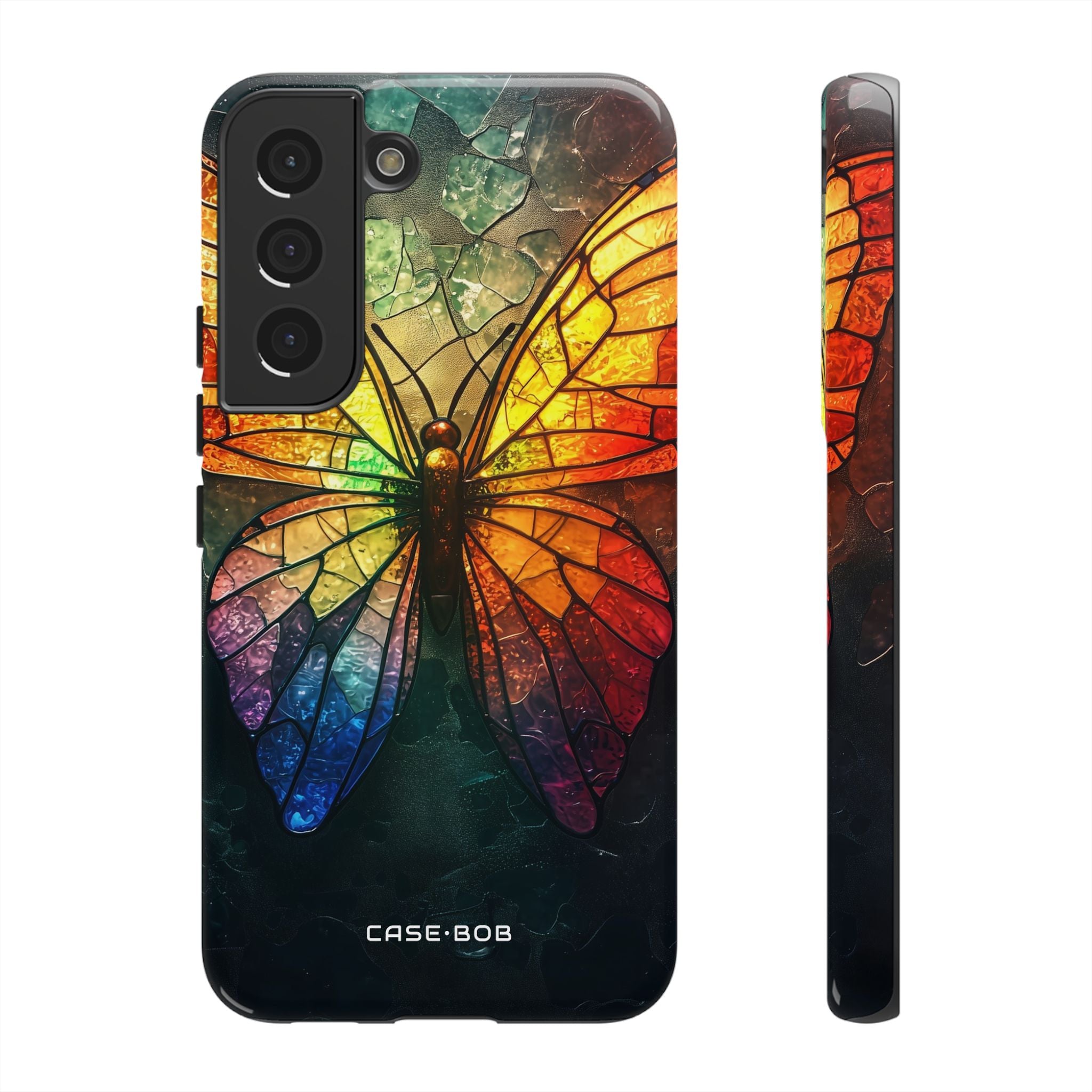 Stained Glass Butterfly Samsung S22 Case - Tough