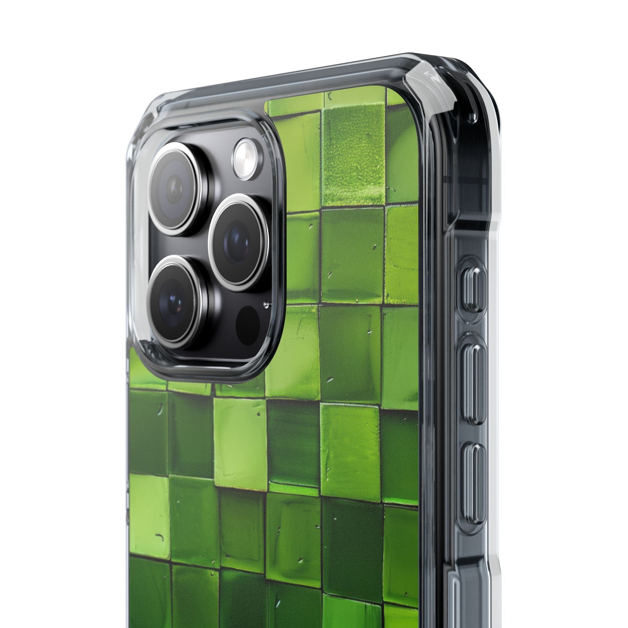 Green Tile Harmony iPhone 15 - Impact Clear+