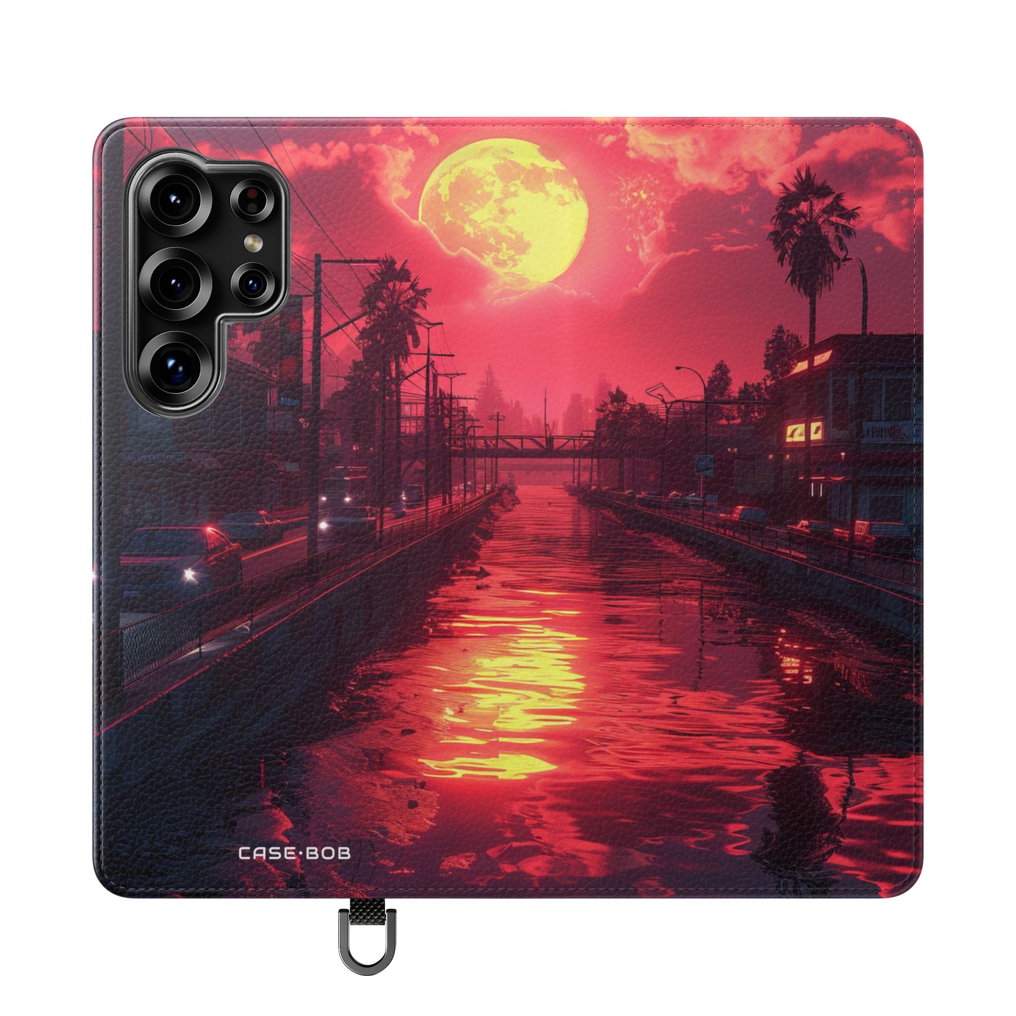 Yellow Moon Reflection - Samsung S25 Ultra Case - Wallet