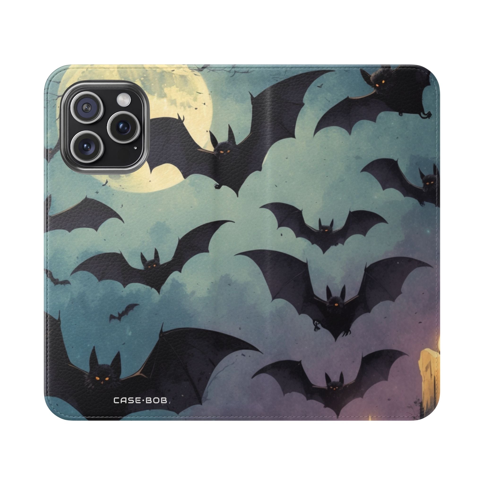 Glowing Bat Wings - iPhone 15 Pro Max Case - Wallet