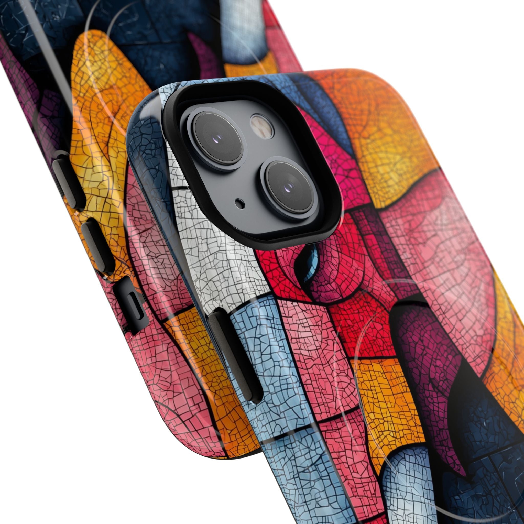 Elephant Mosaic iPhone 14 Case - Tough+