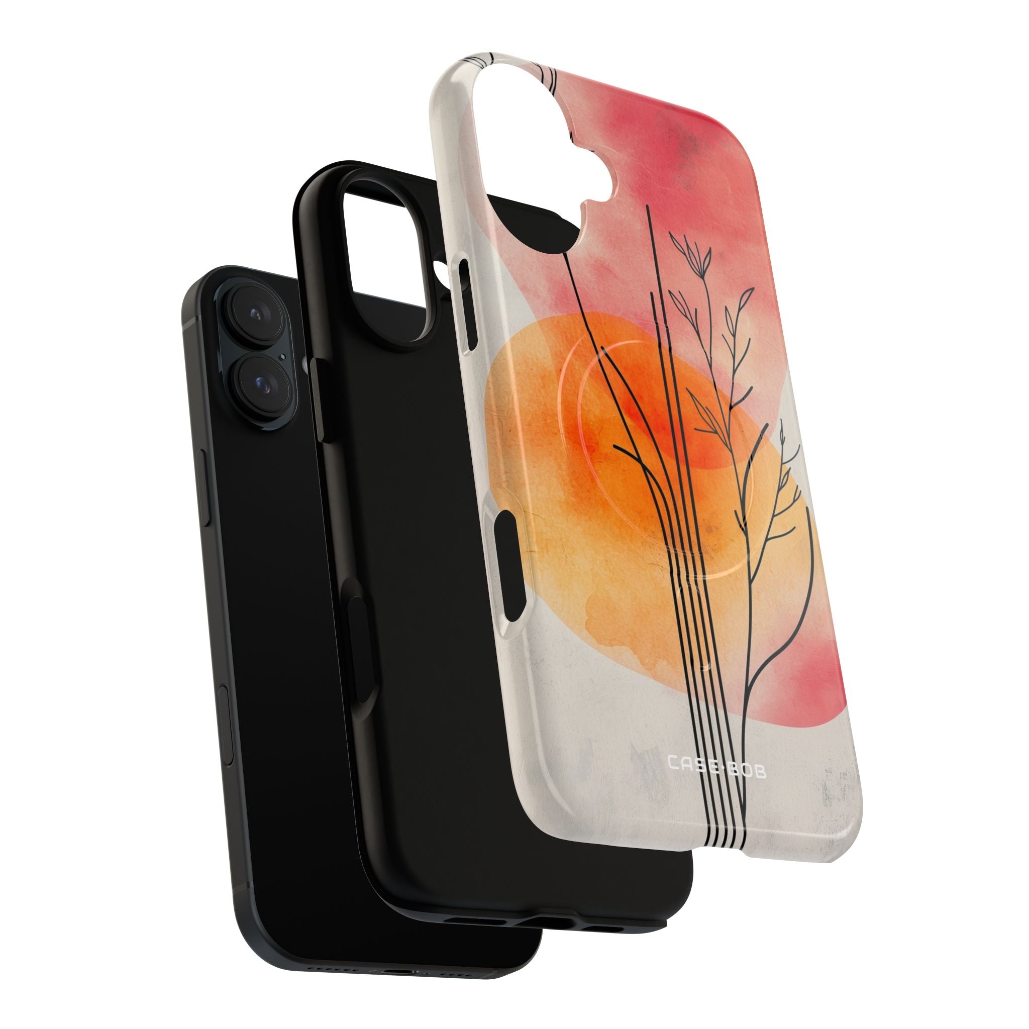 Curved Stem Sunset iPhone 16 Plus Case - Tough+