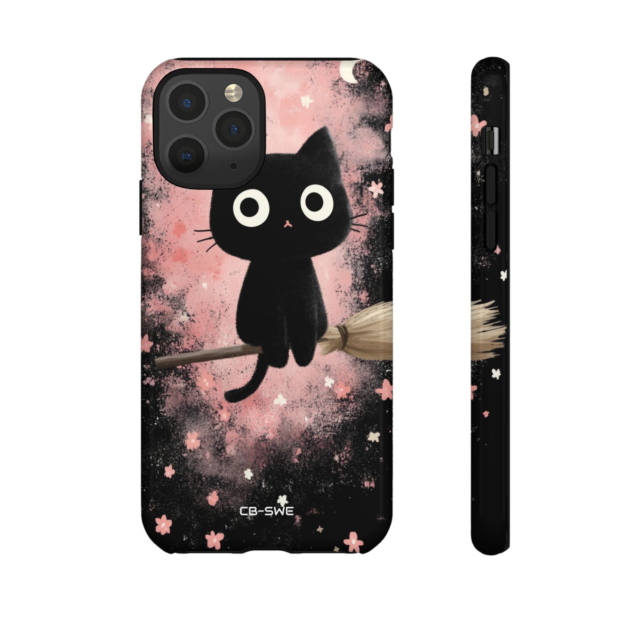 Whimsical Cat Soars - iPhone Case
