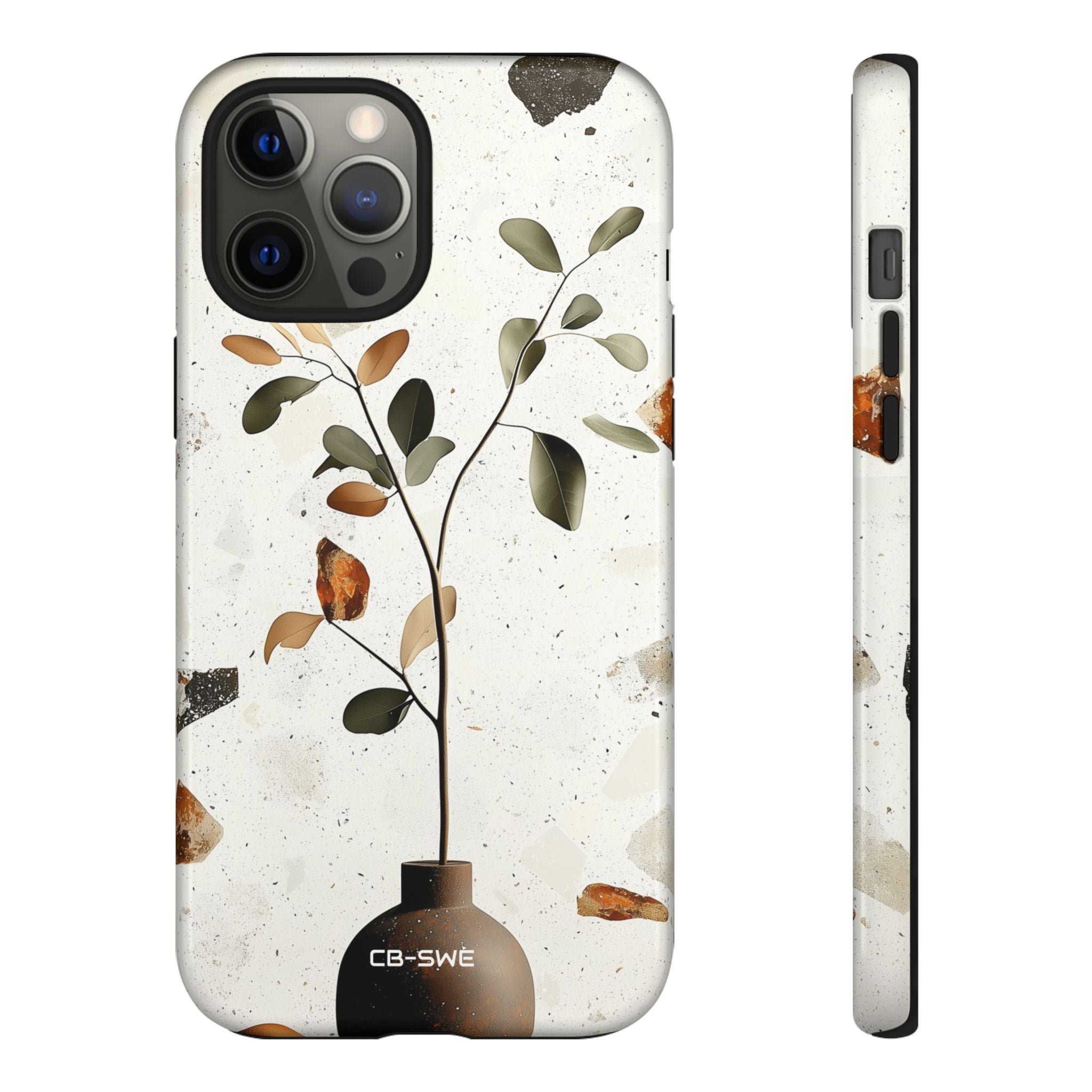 Vase Holds Leaves - iPhone Case