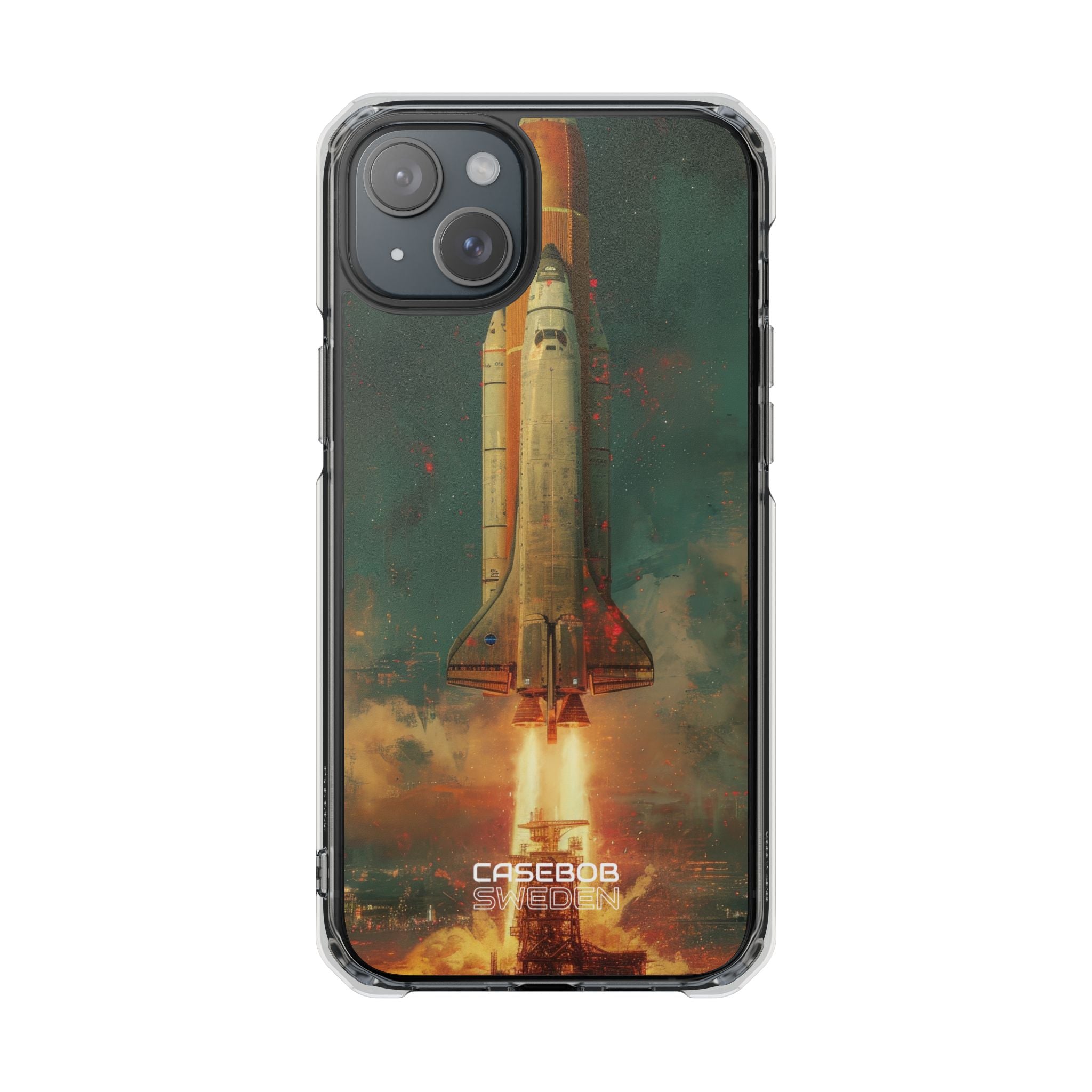 Cosmic Shuttle Ascent iPhone 15 - Impact Clear+