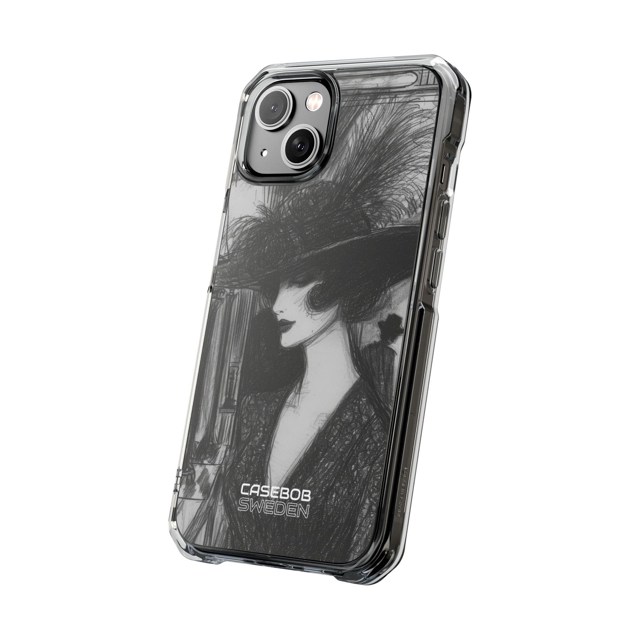 Vintage Feather Elegance iPhone 14 - Impact Clear+