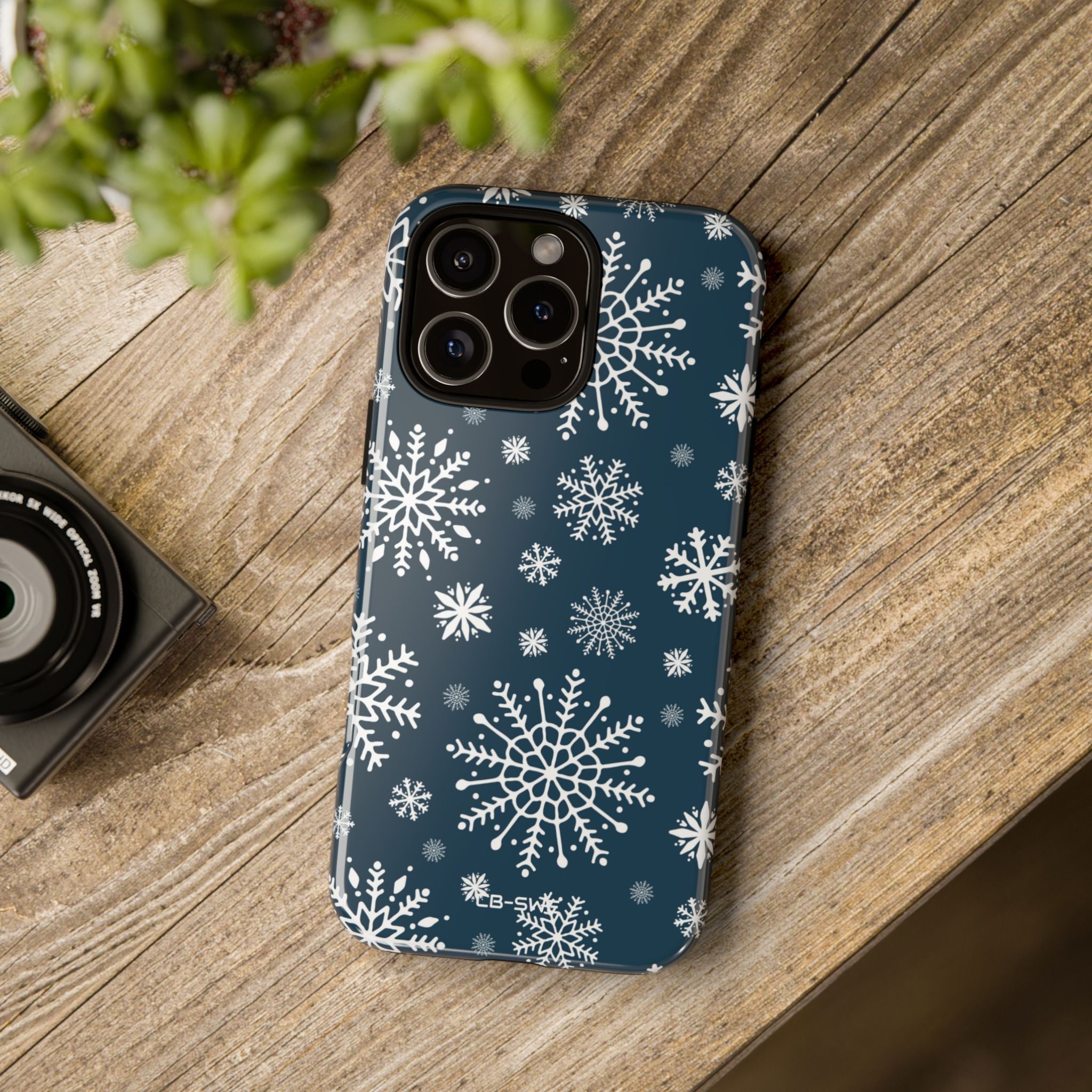 Snowflakes Dance Gracefully - iPhone Case