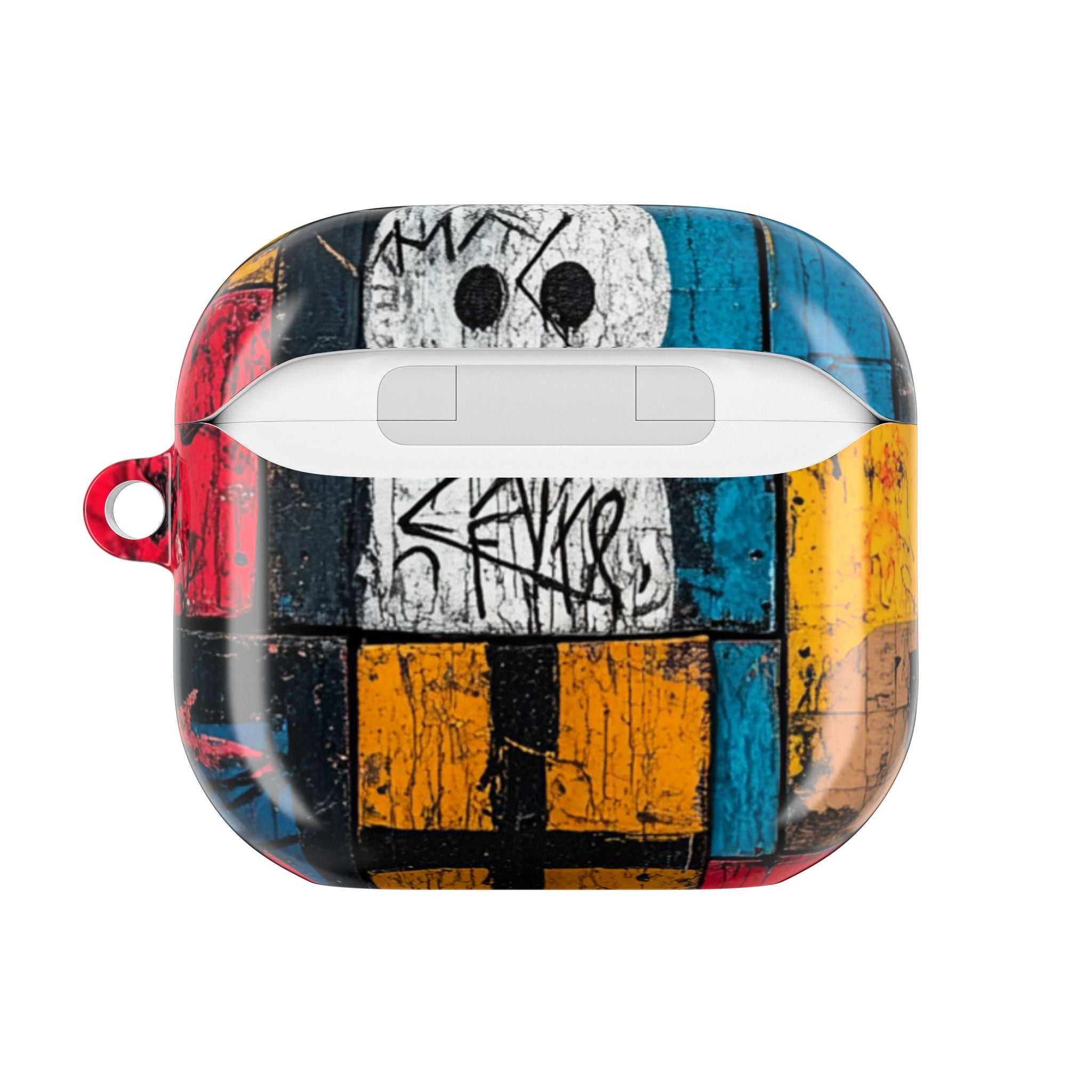 Valkoinen Orb Graffiti - AirPods Case