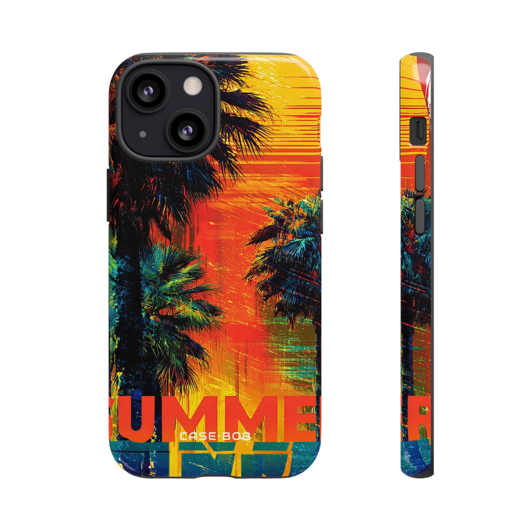 Tropical Sunburst iPhone 13 Mini Case - Tough
