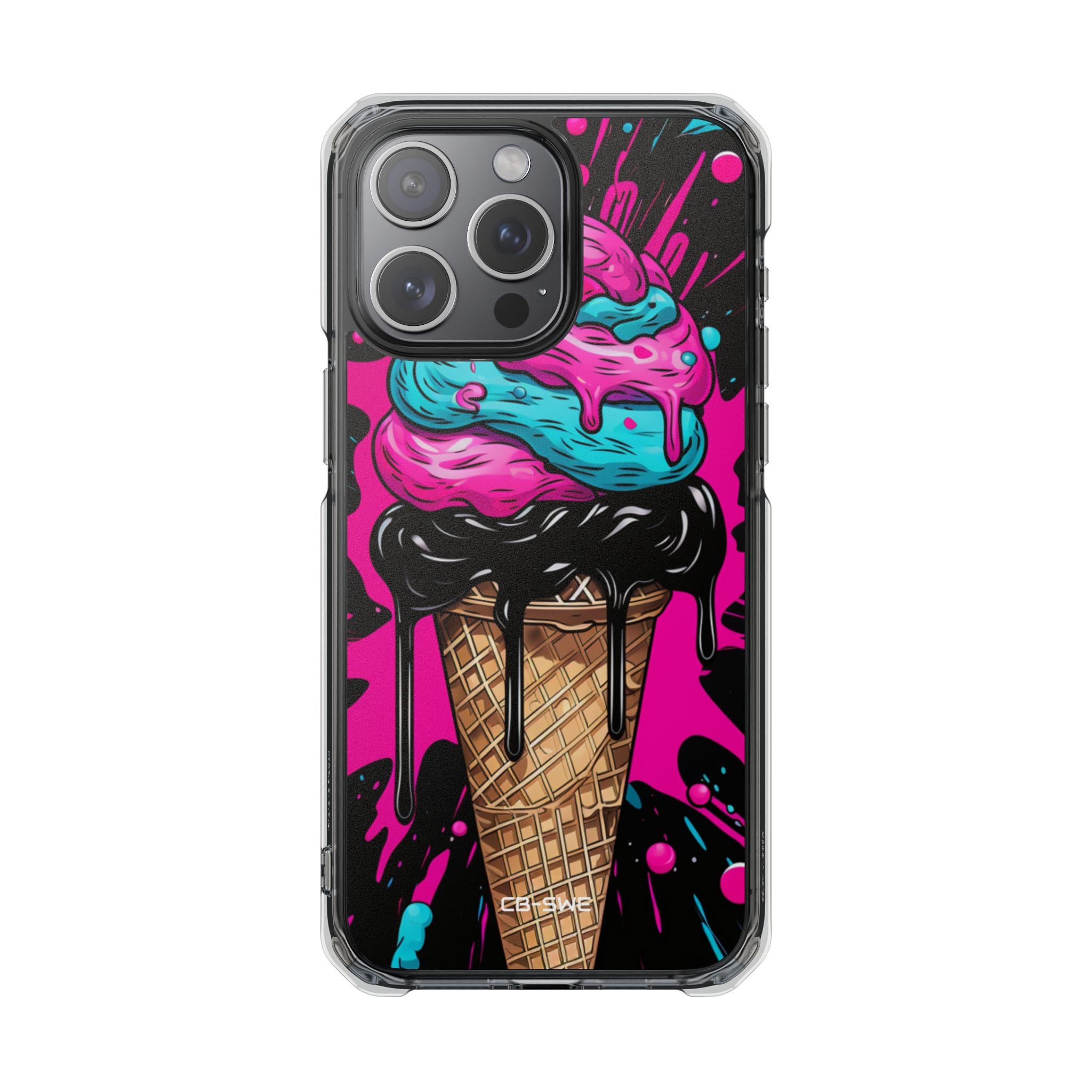 Neon Ice Cream Burst iPhone Case - Impact