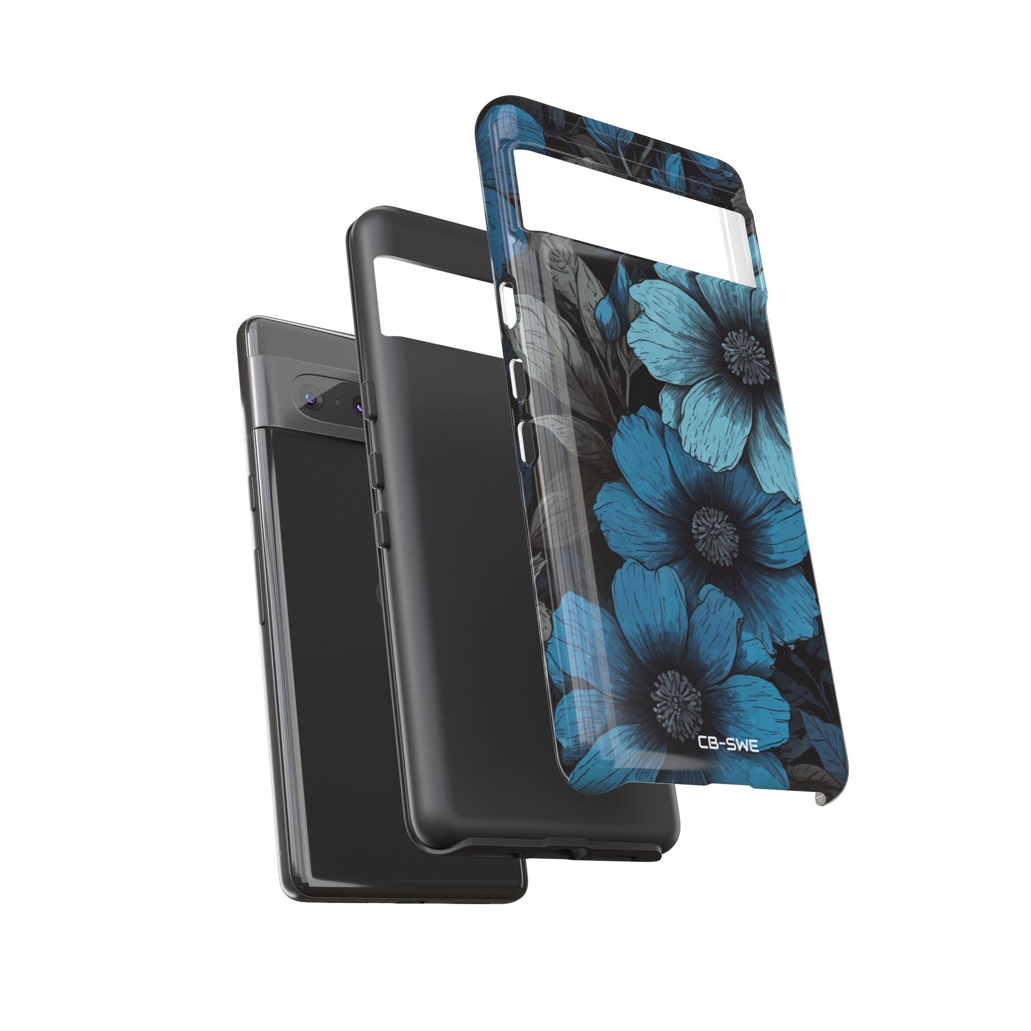 Blue Blooms Shine - Google Pixel Case