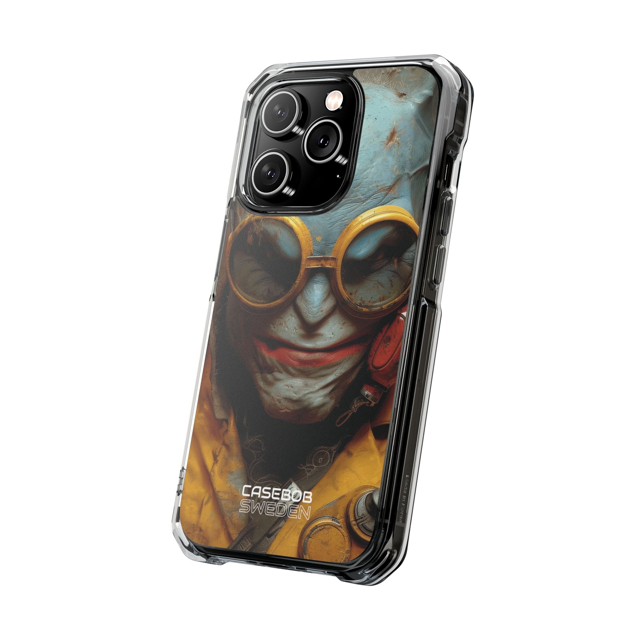 Steampunk Masked Adventurer iPhone 14 - Impact Clear+