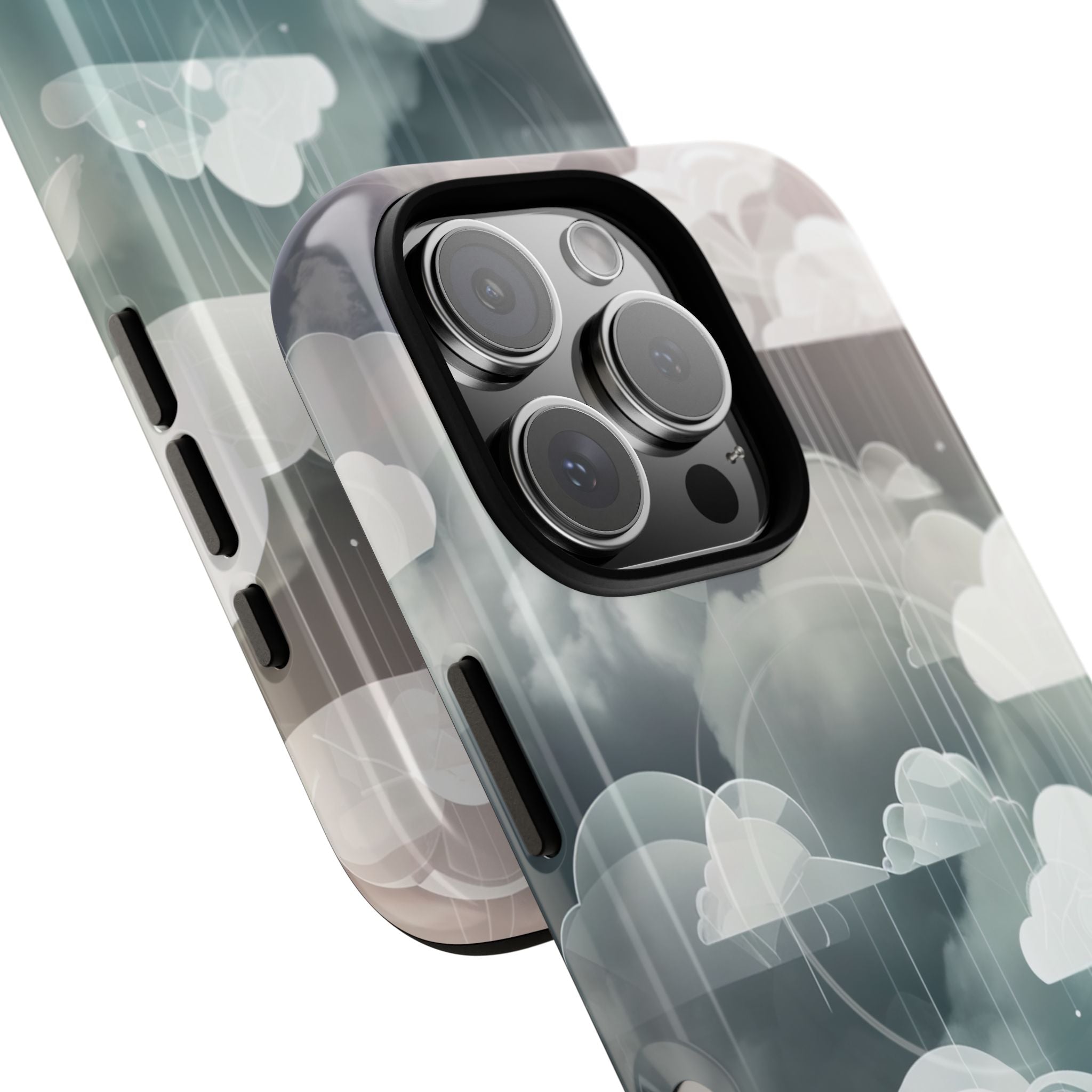 Silver Dream Clouds iPhone 16 - Tough+
