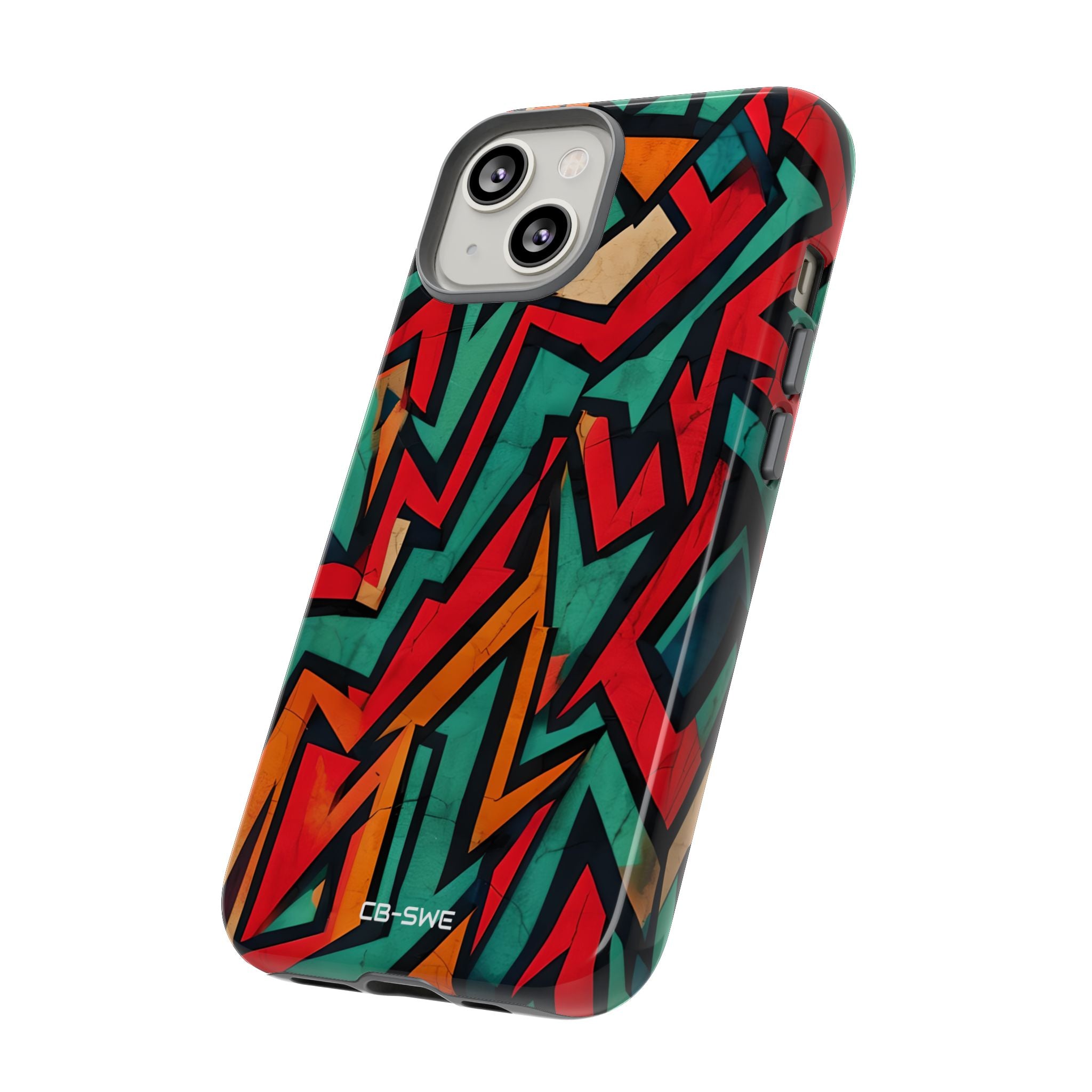 Vivid Geometry Dance - iPhone Case