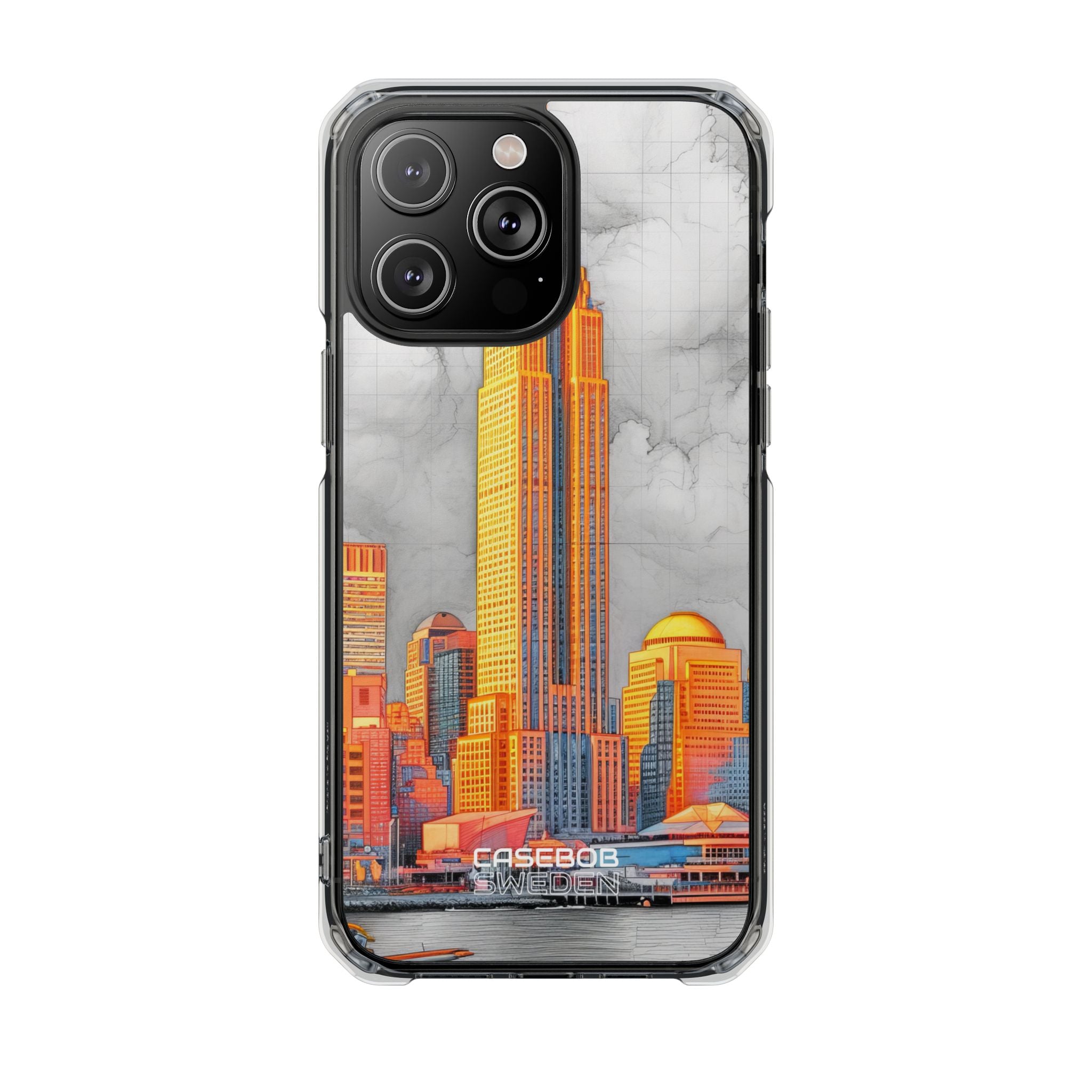 Vibrant City Skyline iPhone 14 - Impact Clear+