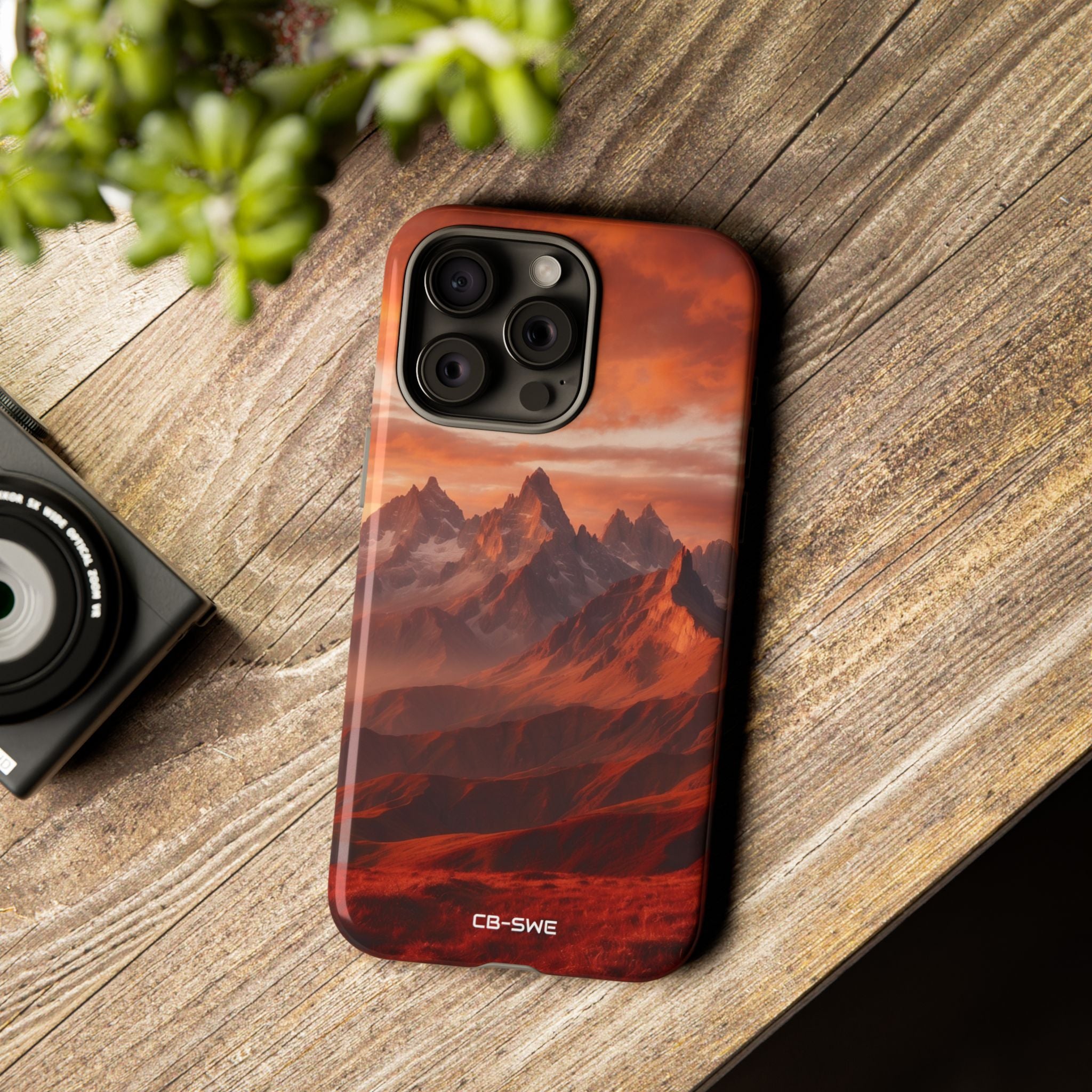 Mountain Peaks Glowing - iPhone Case