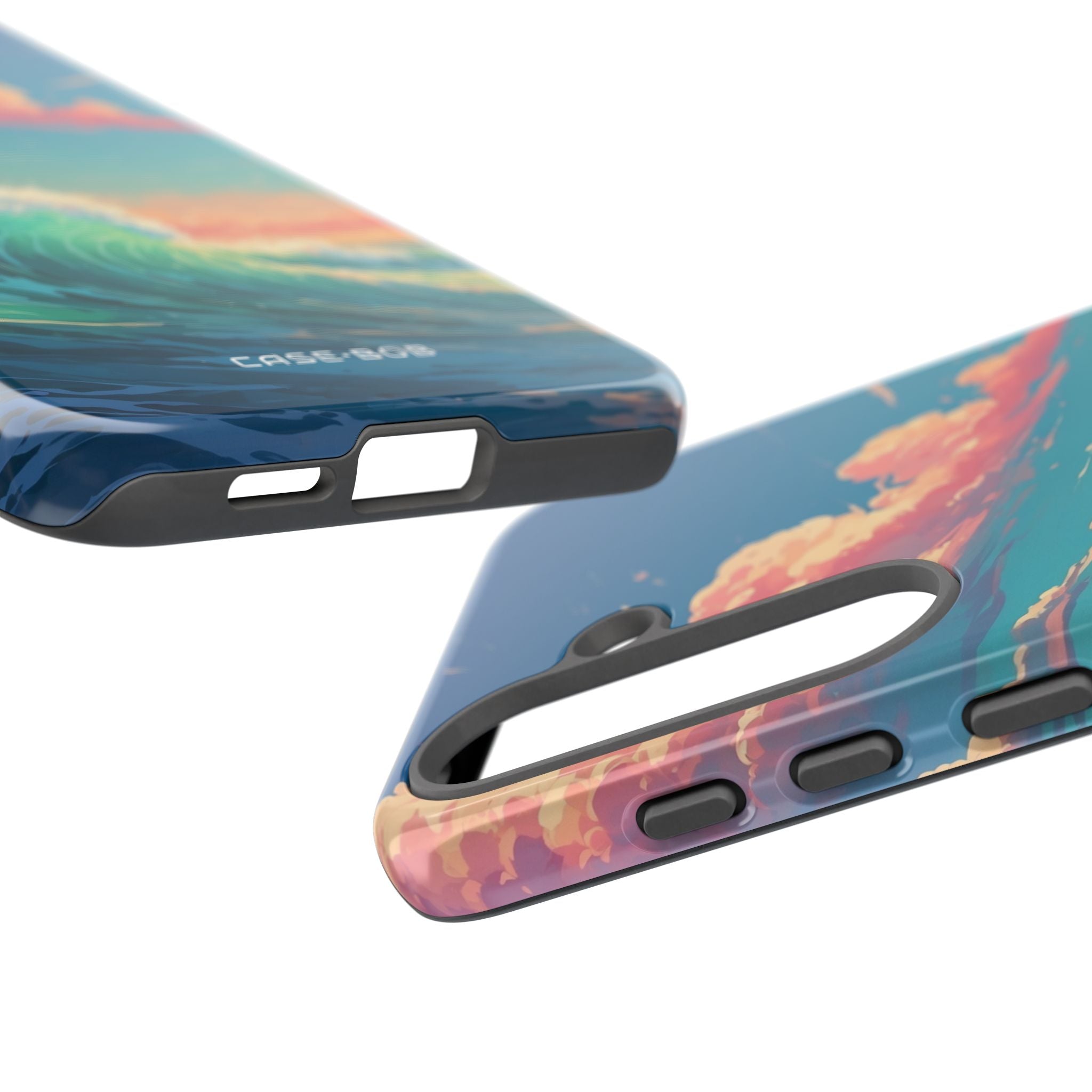 Turquoise Curl Samsung S25 Plus Case - Tough