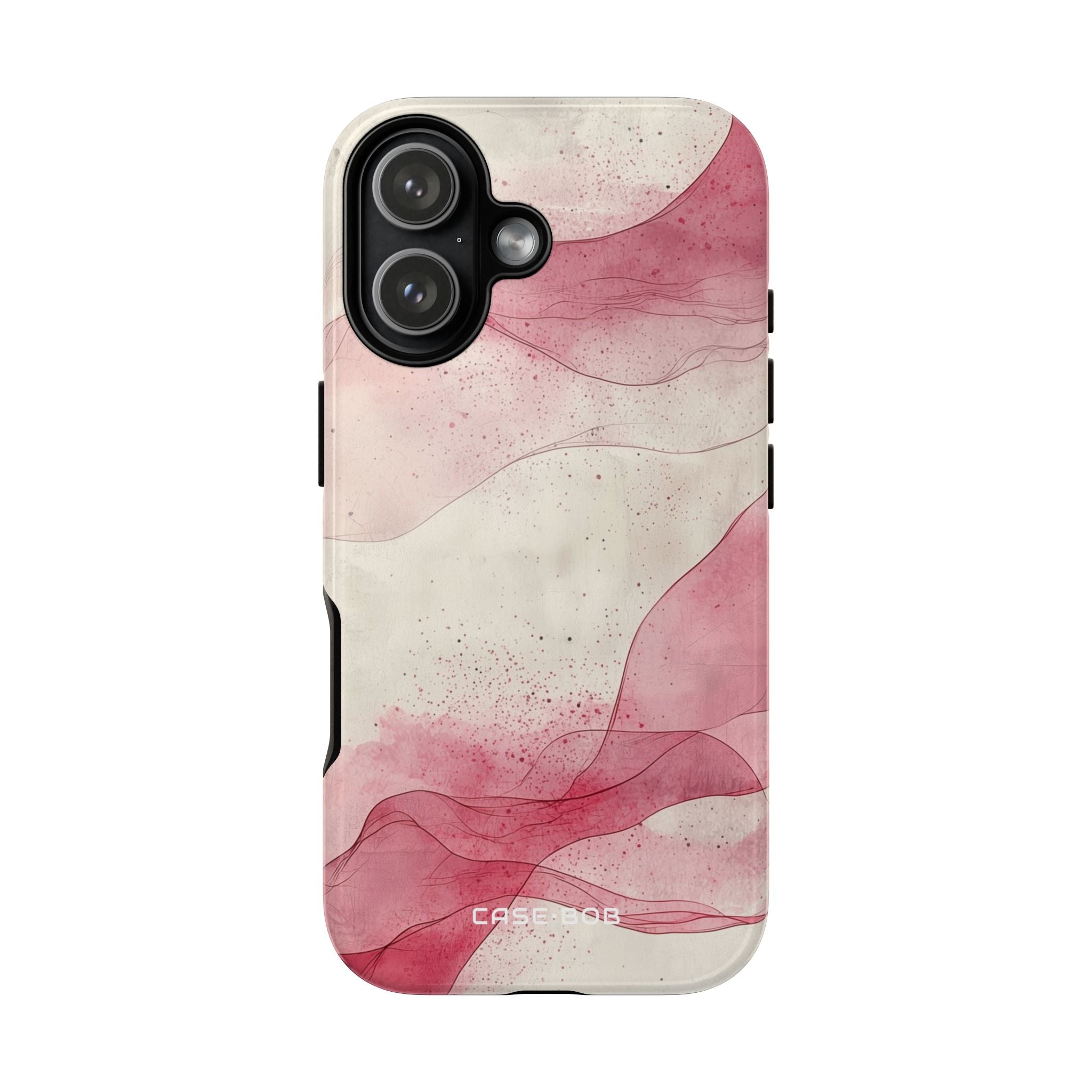 Crimson Waves iPhone 17 Case - Tough