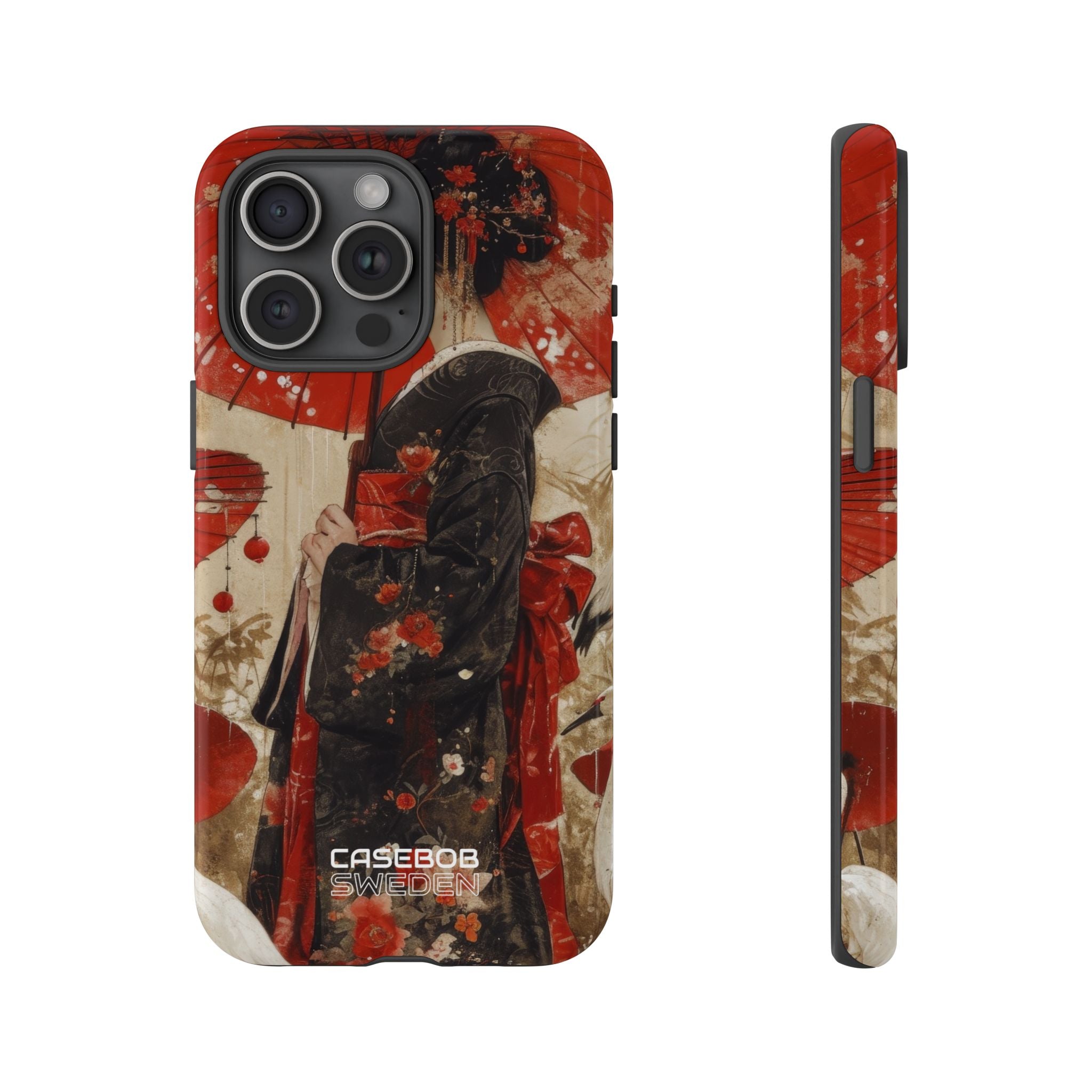 Scarlet Crane Dreams iPhone 15 - Tough
