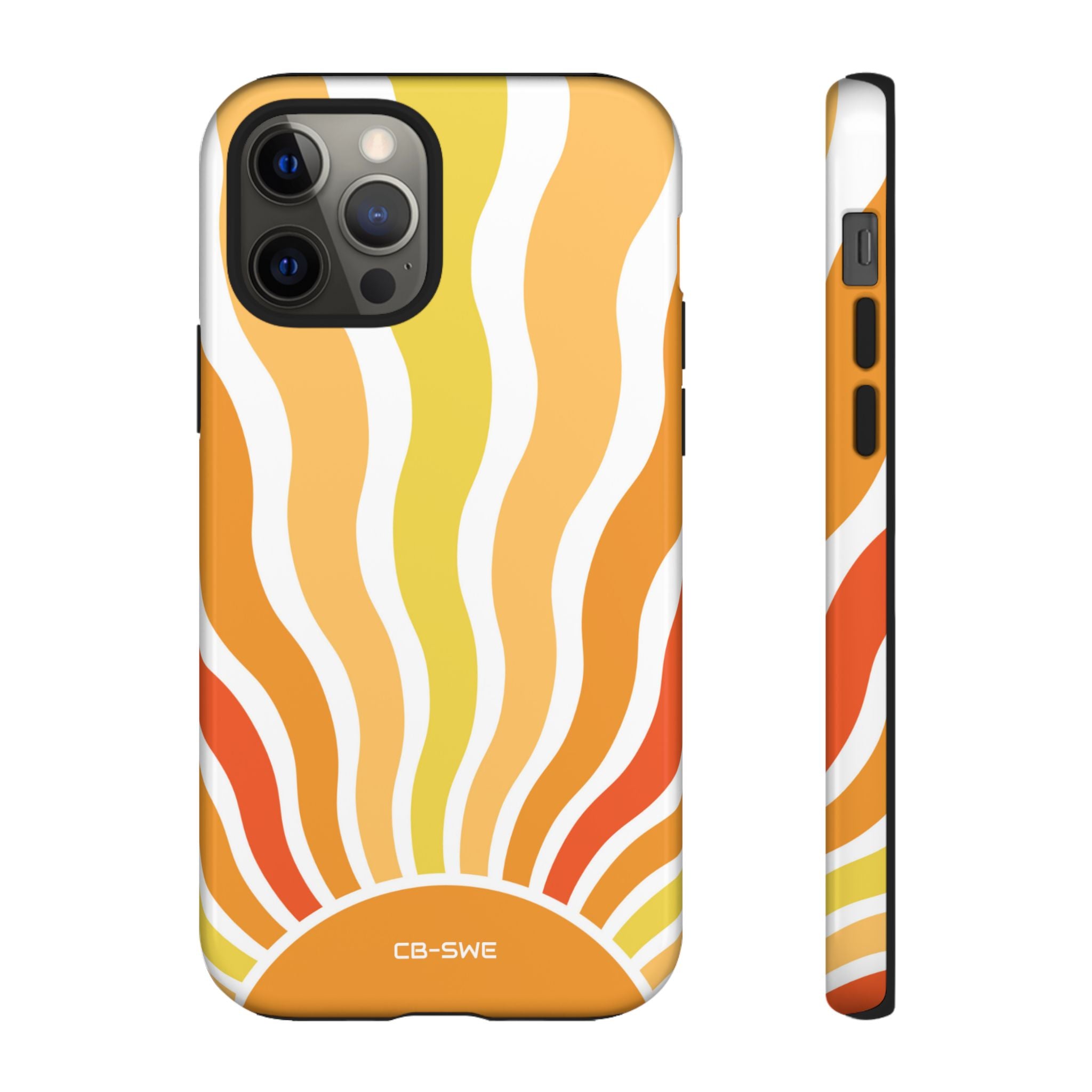 Retro Sunshine Waves - iPhone Case