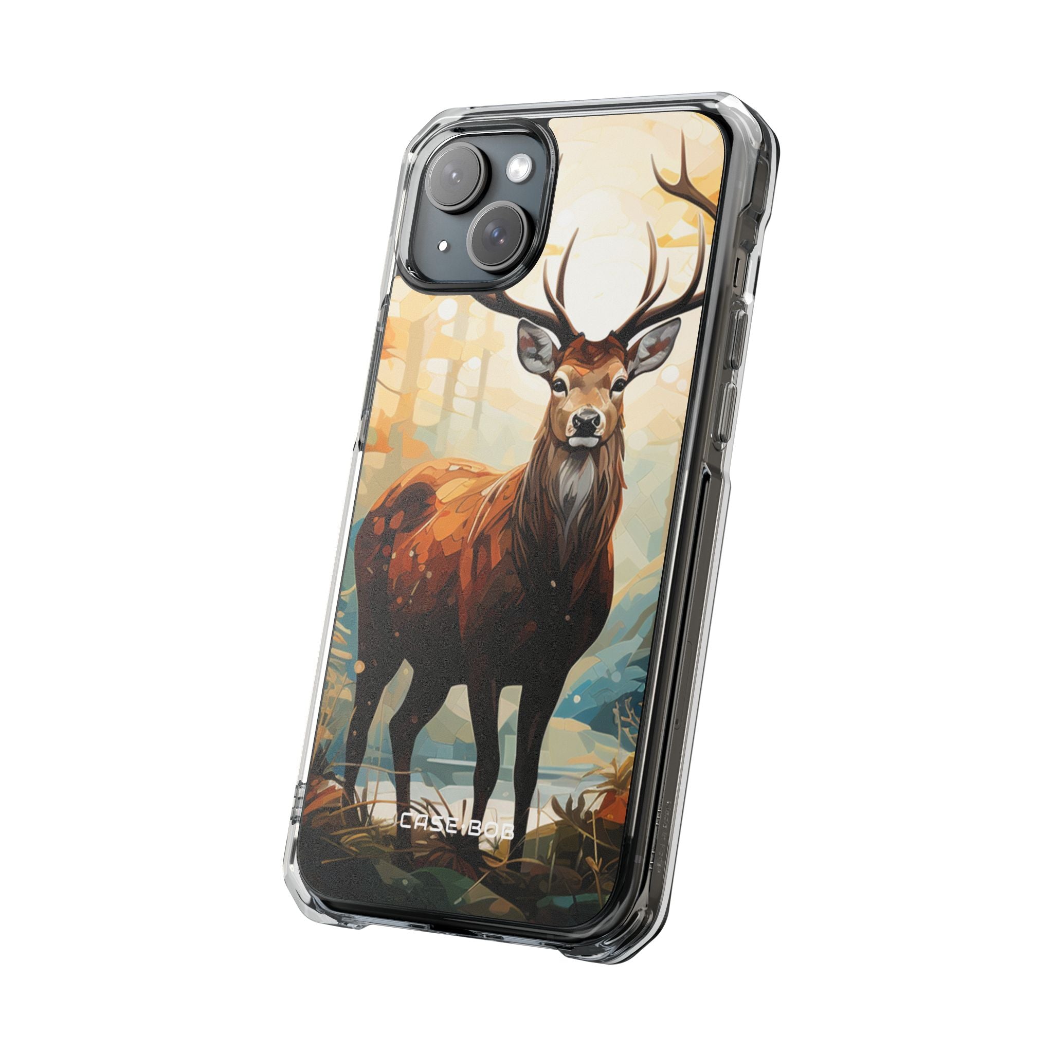 Glowing Stag iPhone 15 Plus Case - Impact