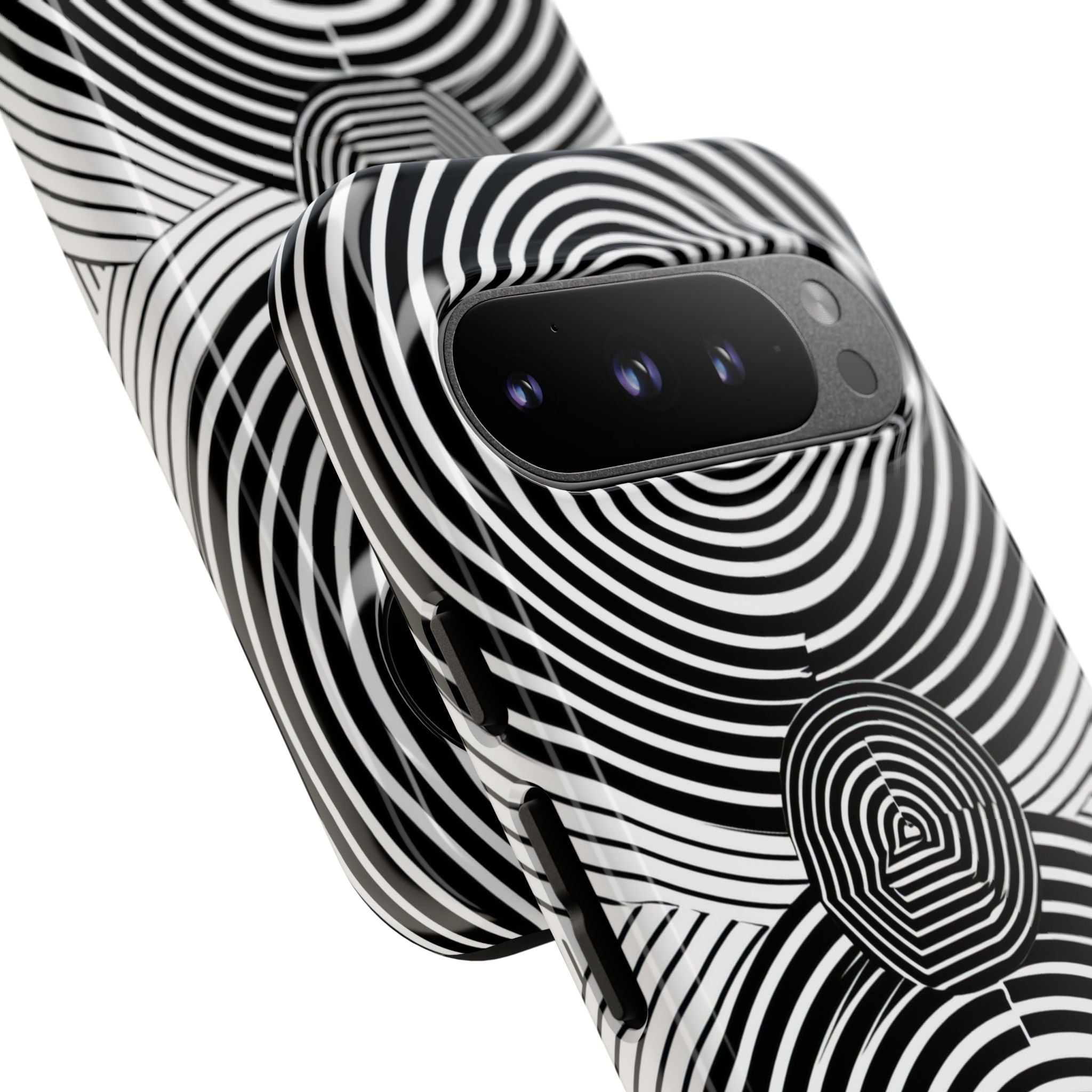 Monochrome Spiral Motion Google Pixel 9 - Tough