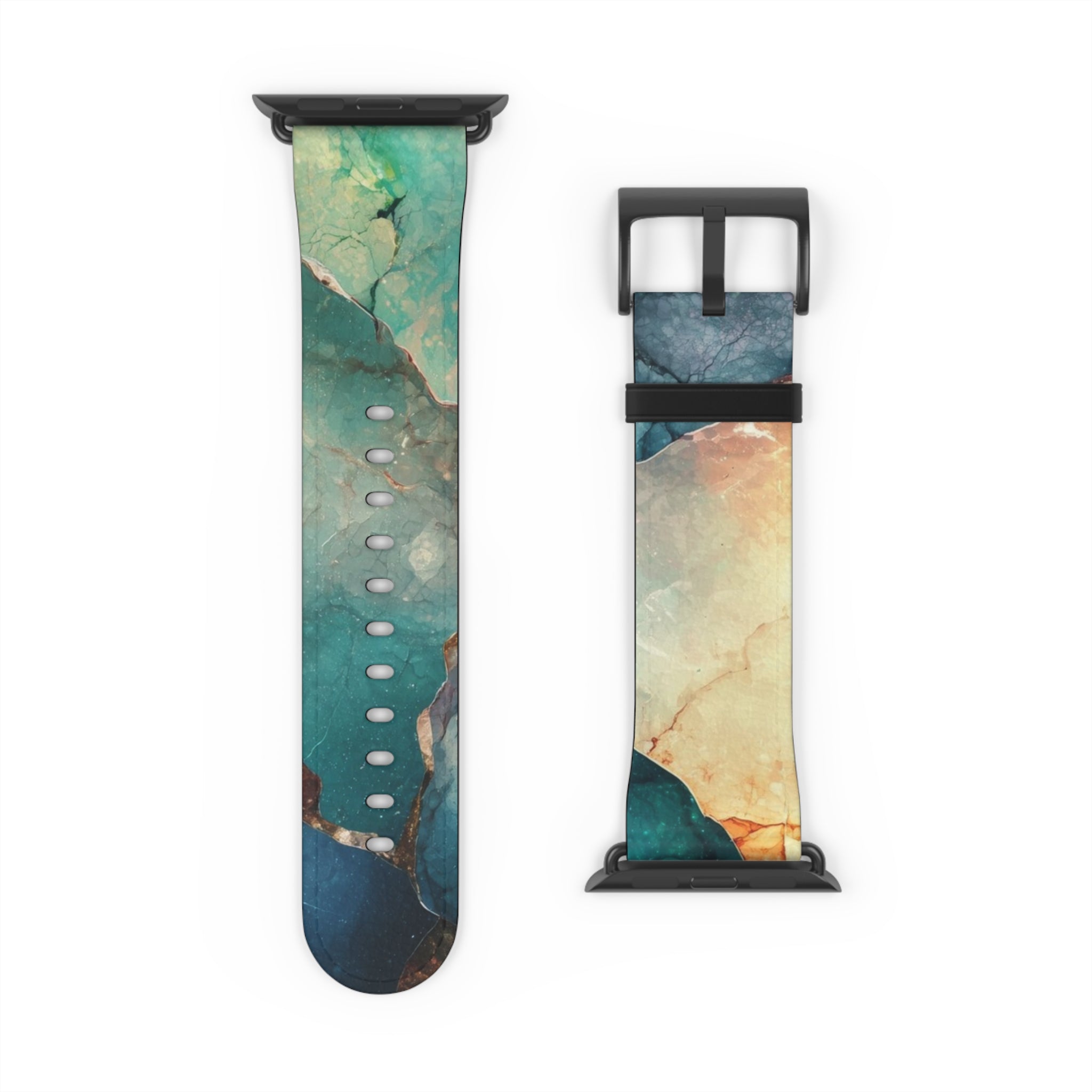 Fractured Gemstone Teal - Watch Band
