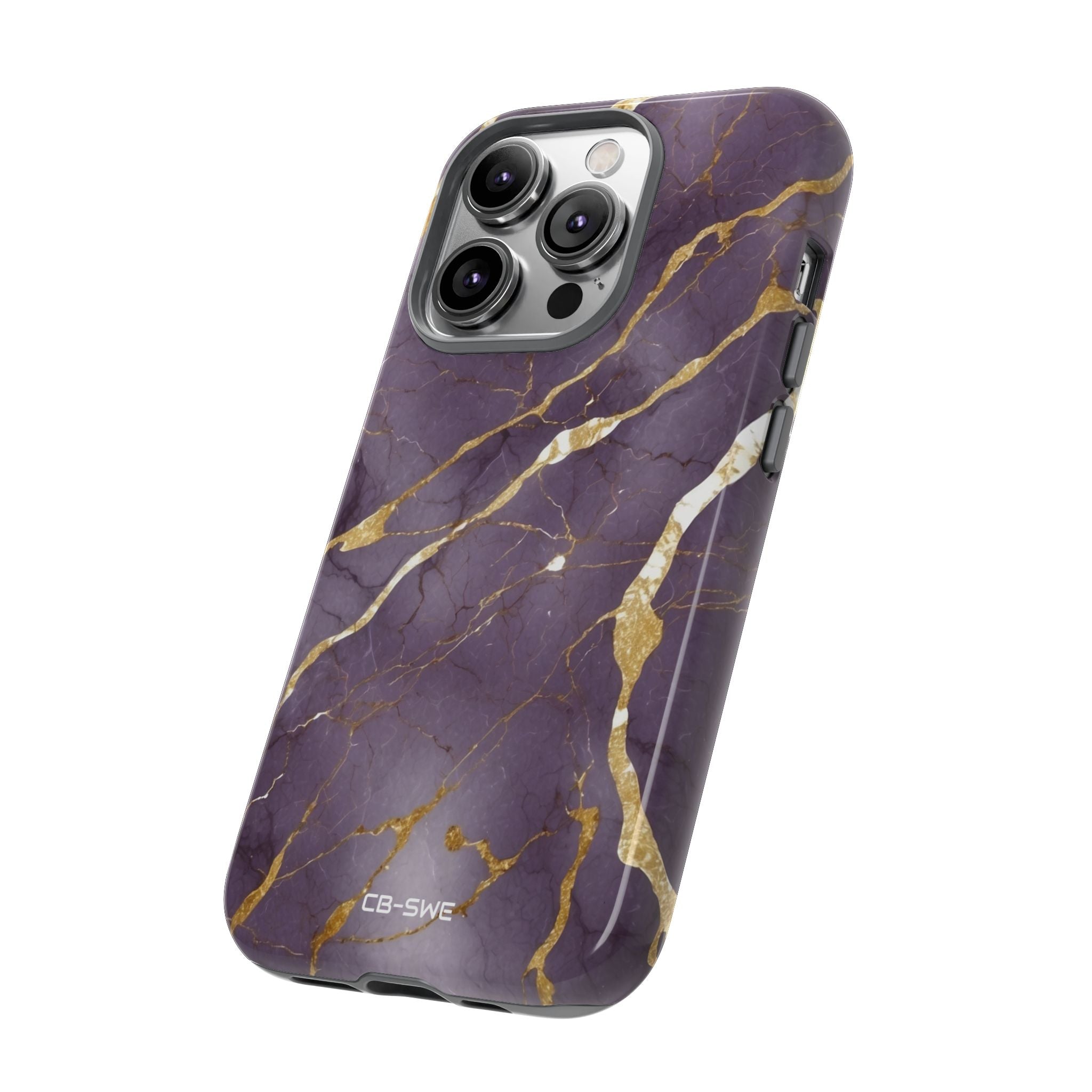 Golden Veins Flowing - iPhone Case