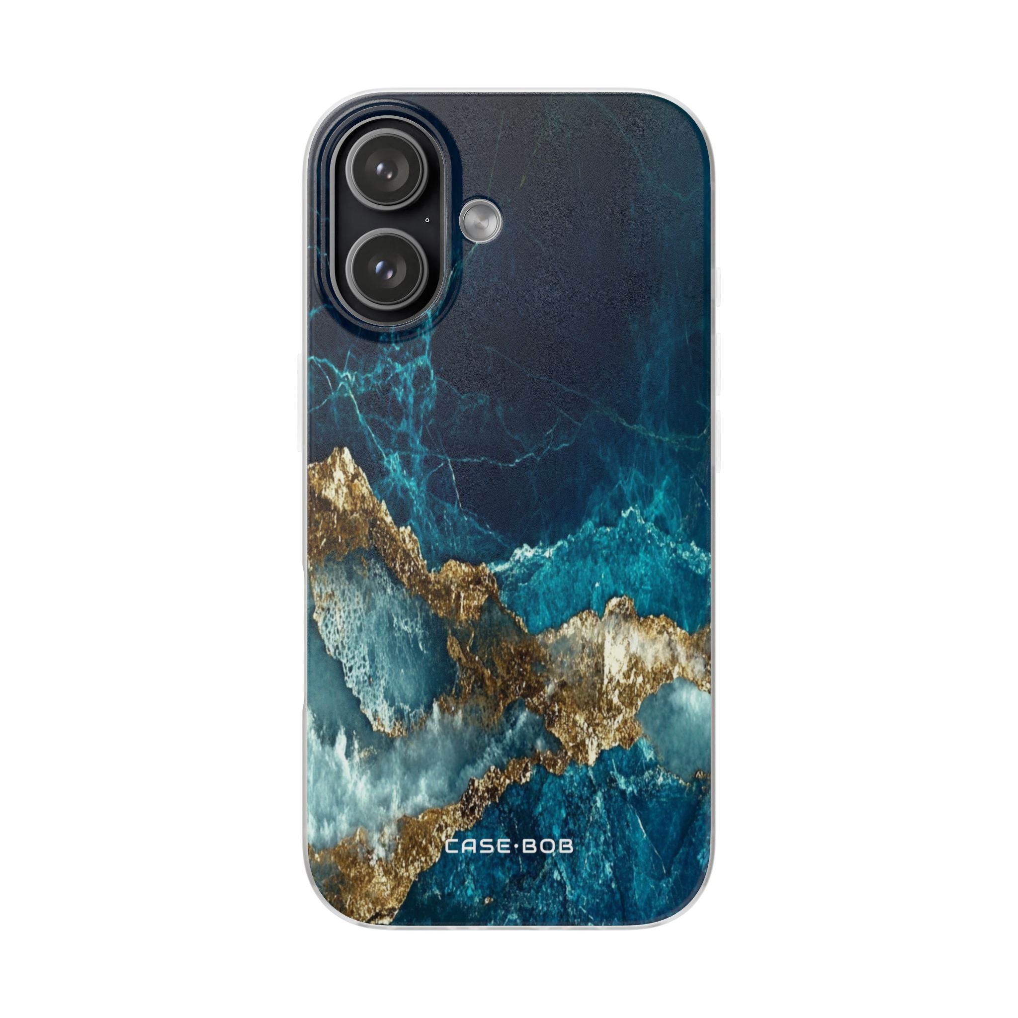 Jagged Gold Split iPhone 17 Case - Soft