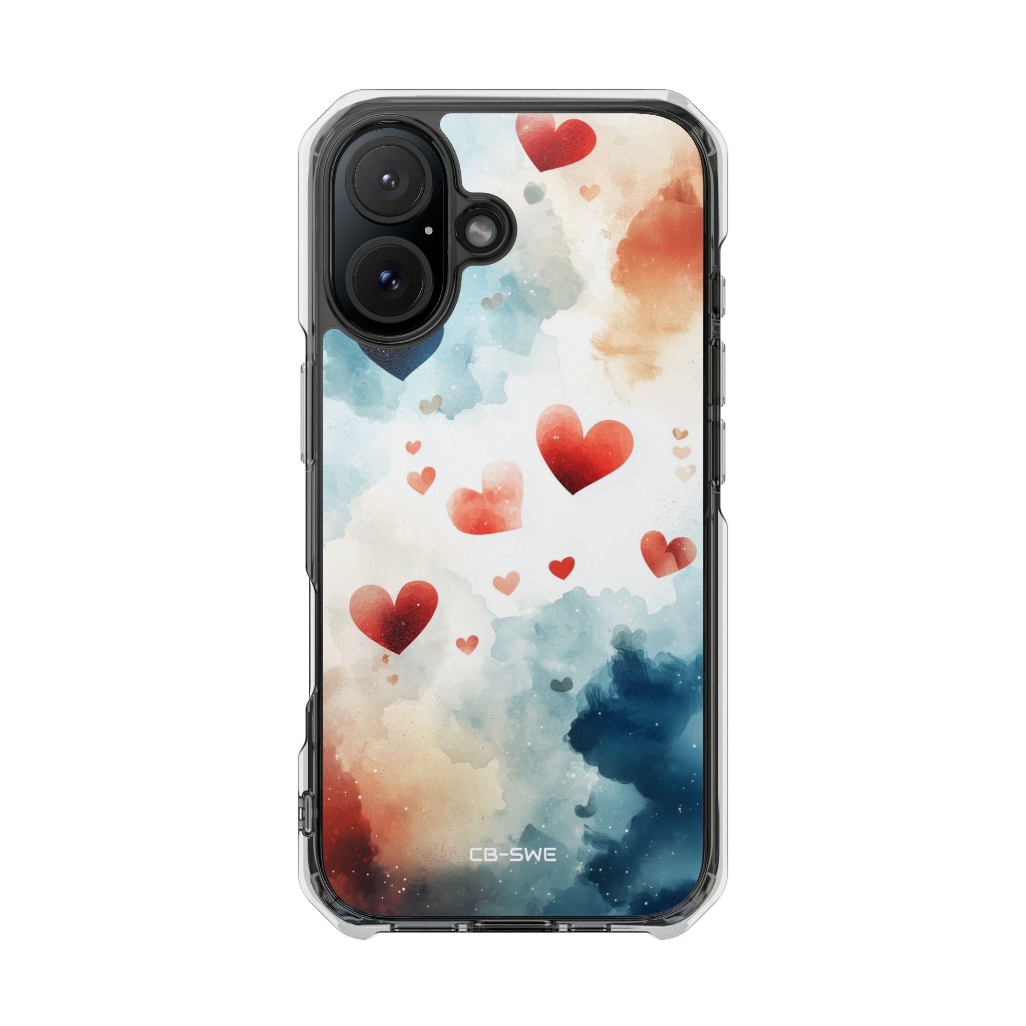 Floating Hearts Dance iPhone Case - Impact