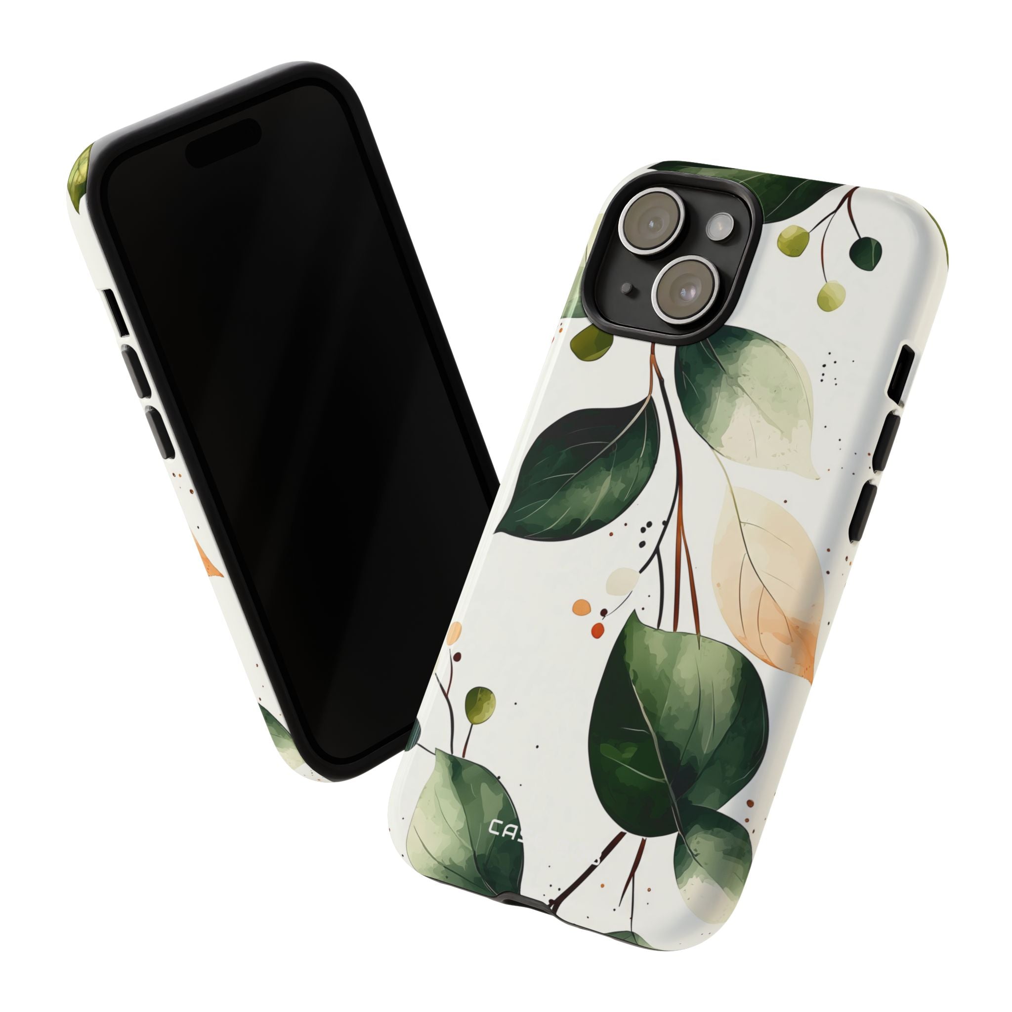 Greenberry Branch iPhone 15 Case - Tough