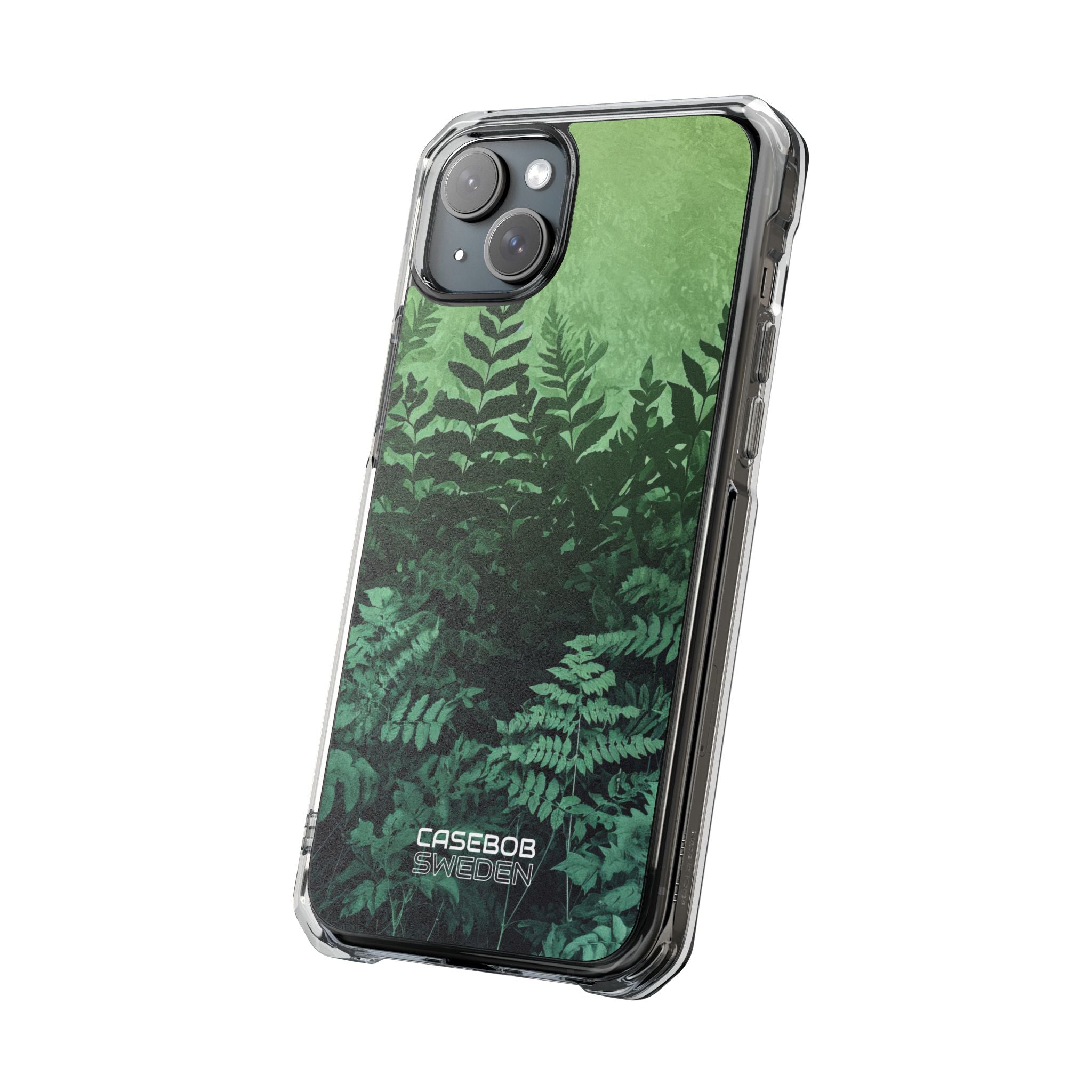 Verdant Fern Silhouettes iPhone 15 - Impact Clear+