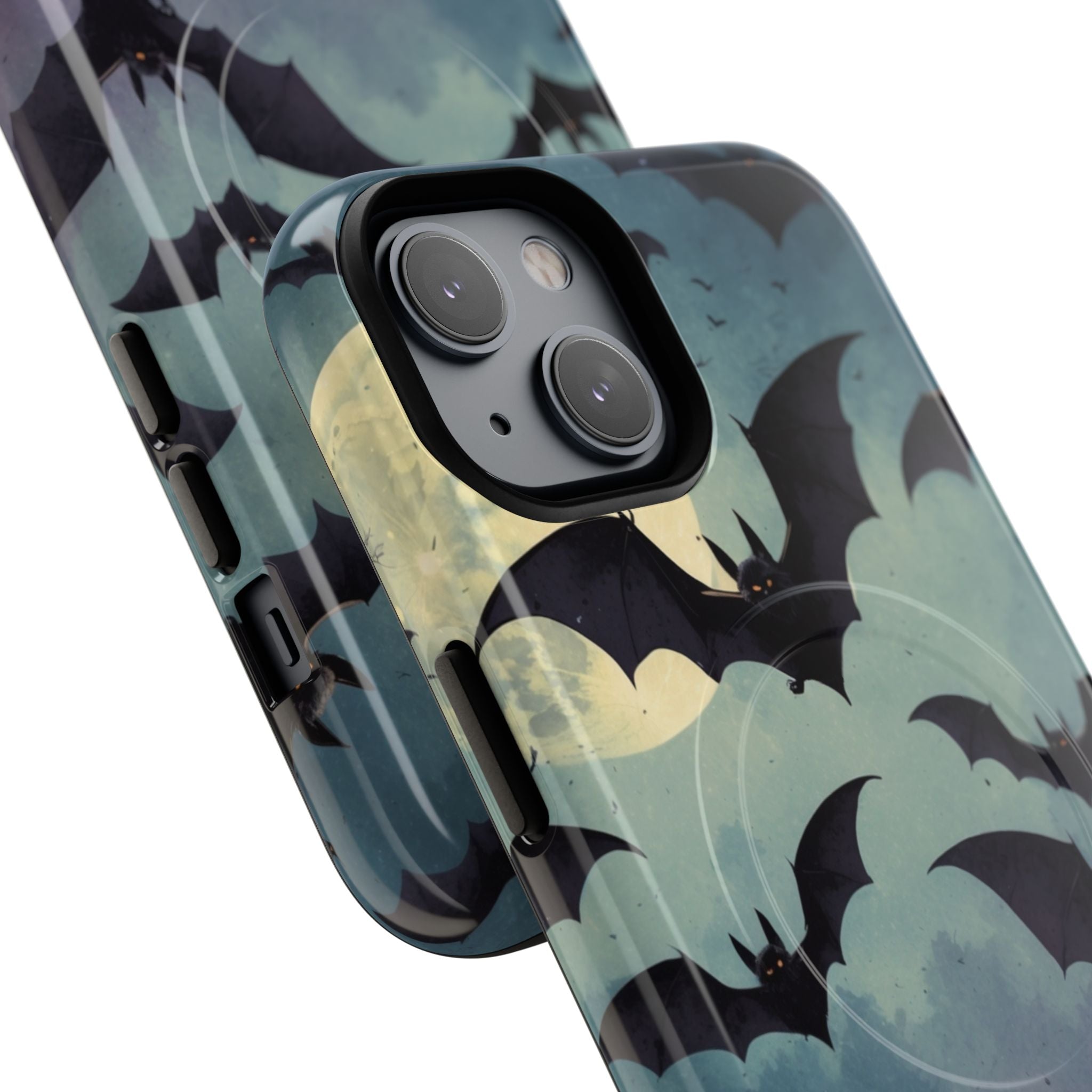 Glowing Bat Swarm iPhone 14 Case - Tough+
