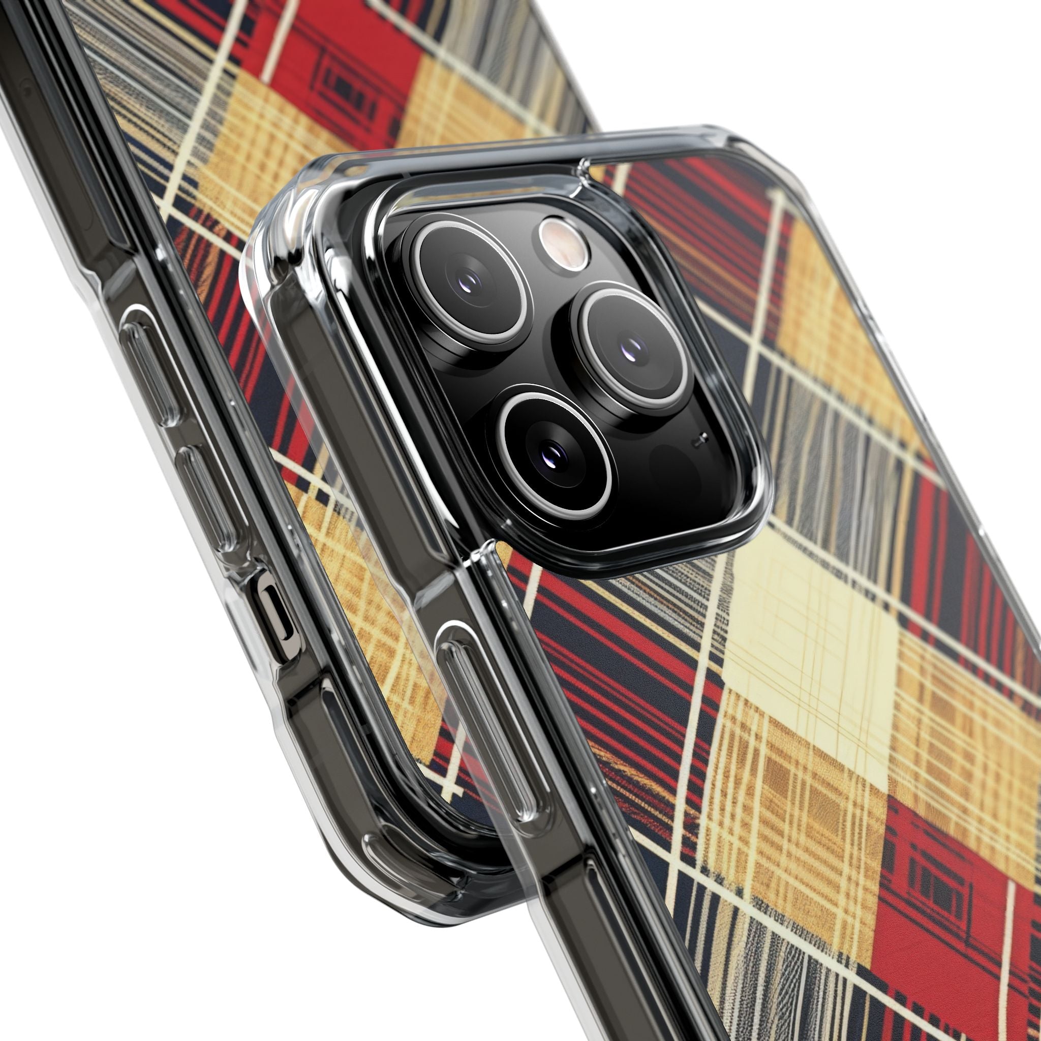 Plaid Diamond Tapestry iPhone 14 - Impact Clear+