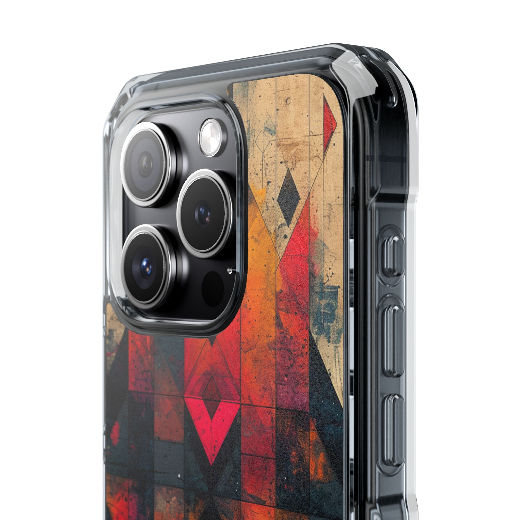 Fiery Symmetry Fusion iPhone 15 - Impact Clear+