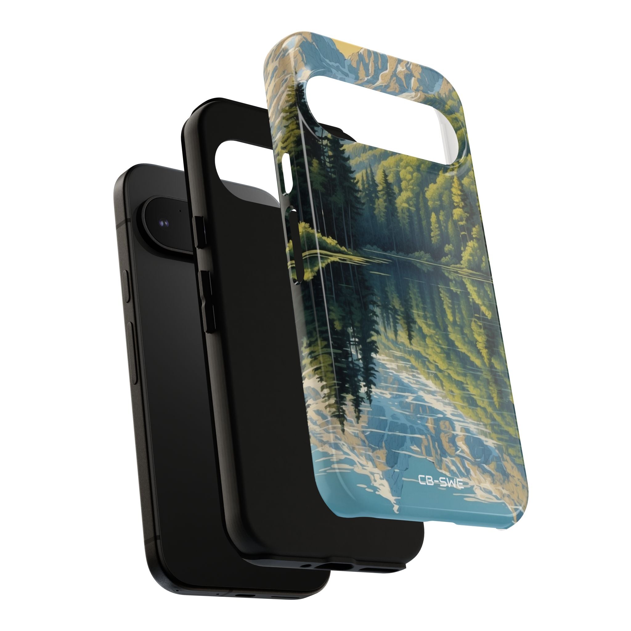 Mountain Peaks Reflect - Google Pixel Case