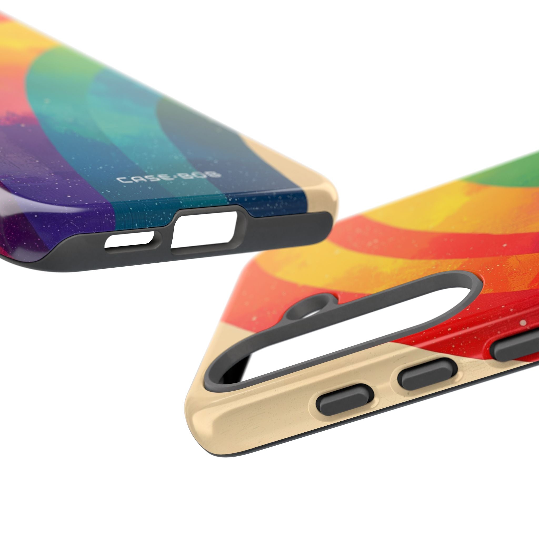 Textured Rainbow Arc Samsung S25 Case - Tough