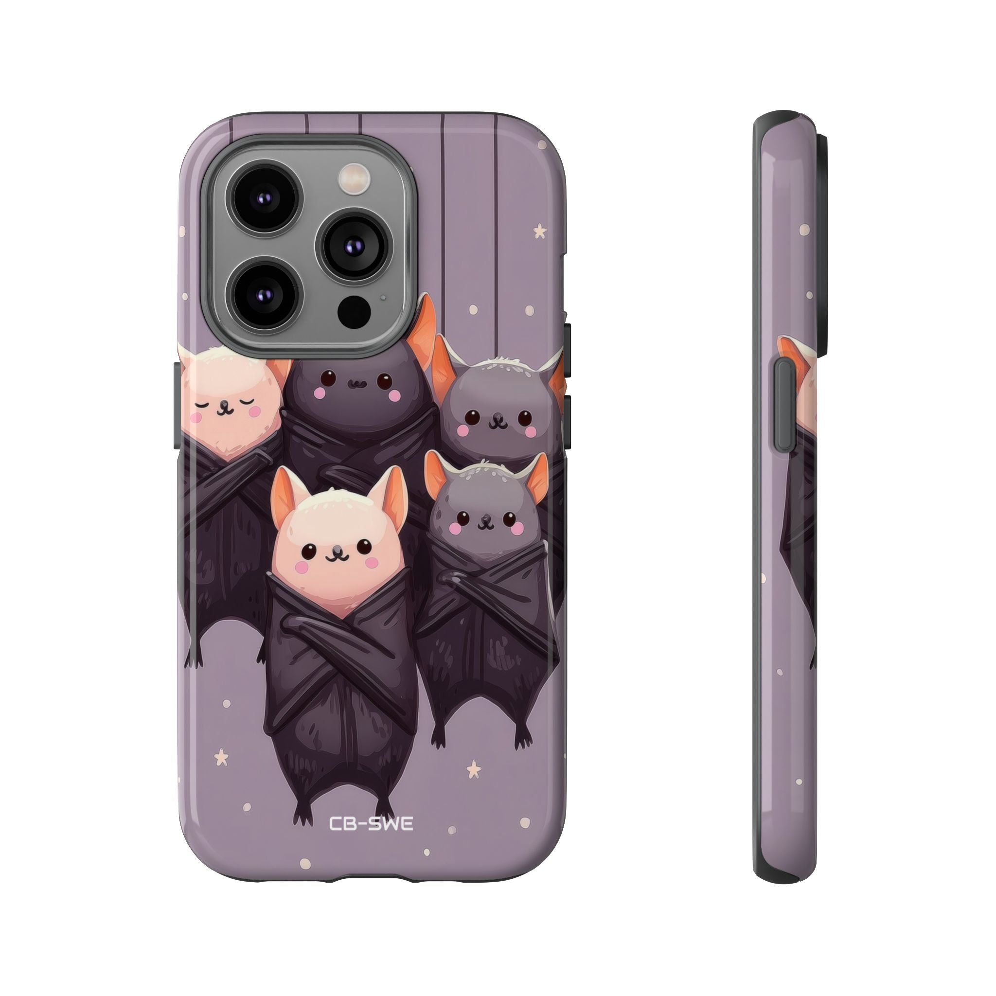 Playful Bats Hang - iPhone Case