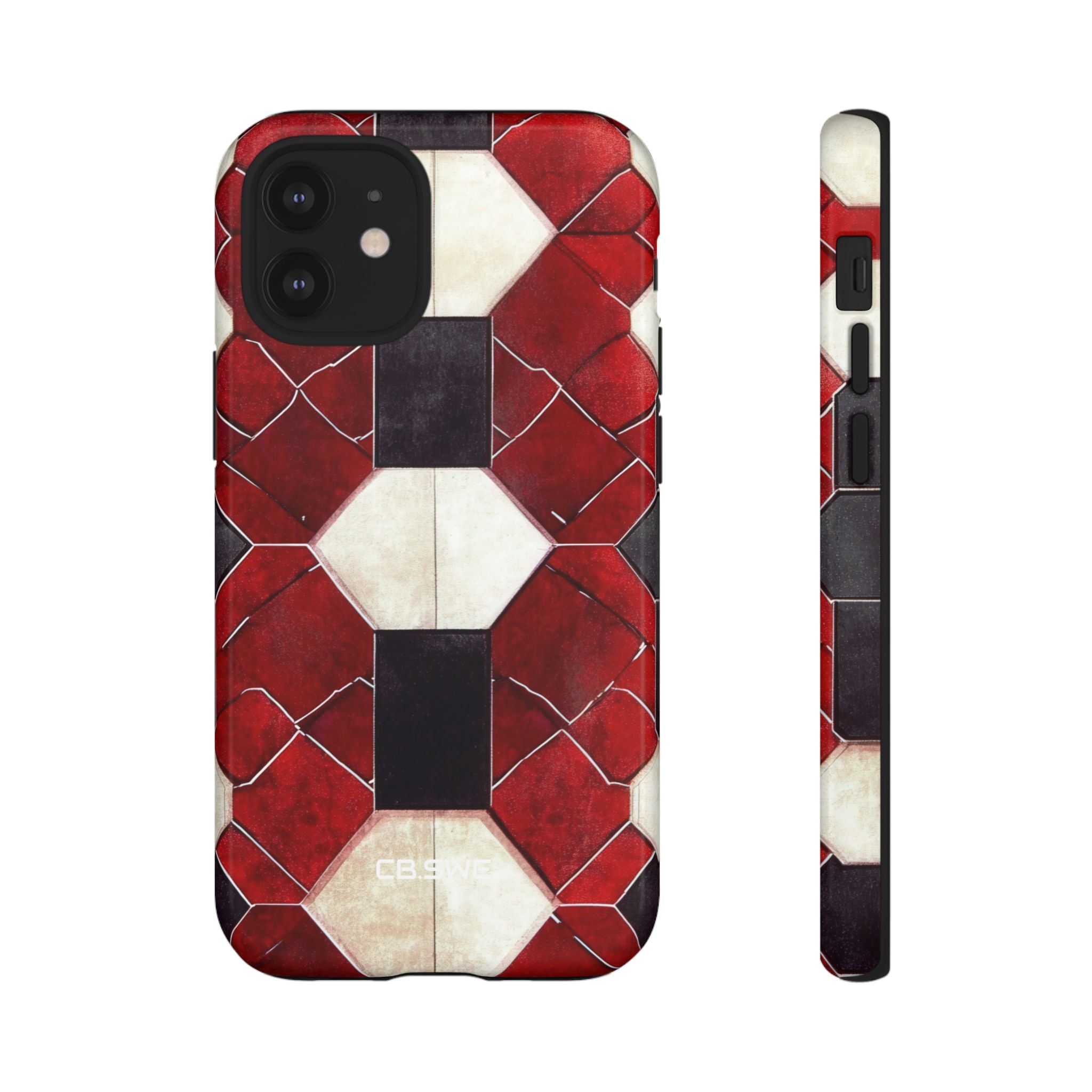 Kaleidoscope Geometric Hexagon Real Gothic Low Resolution iPhone 12 - Tough