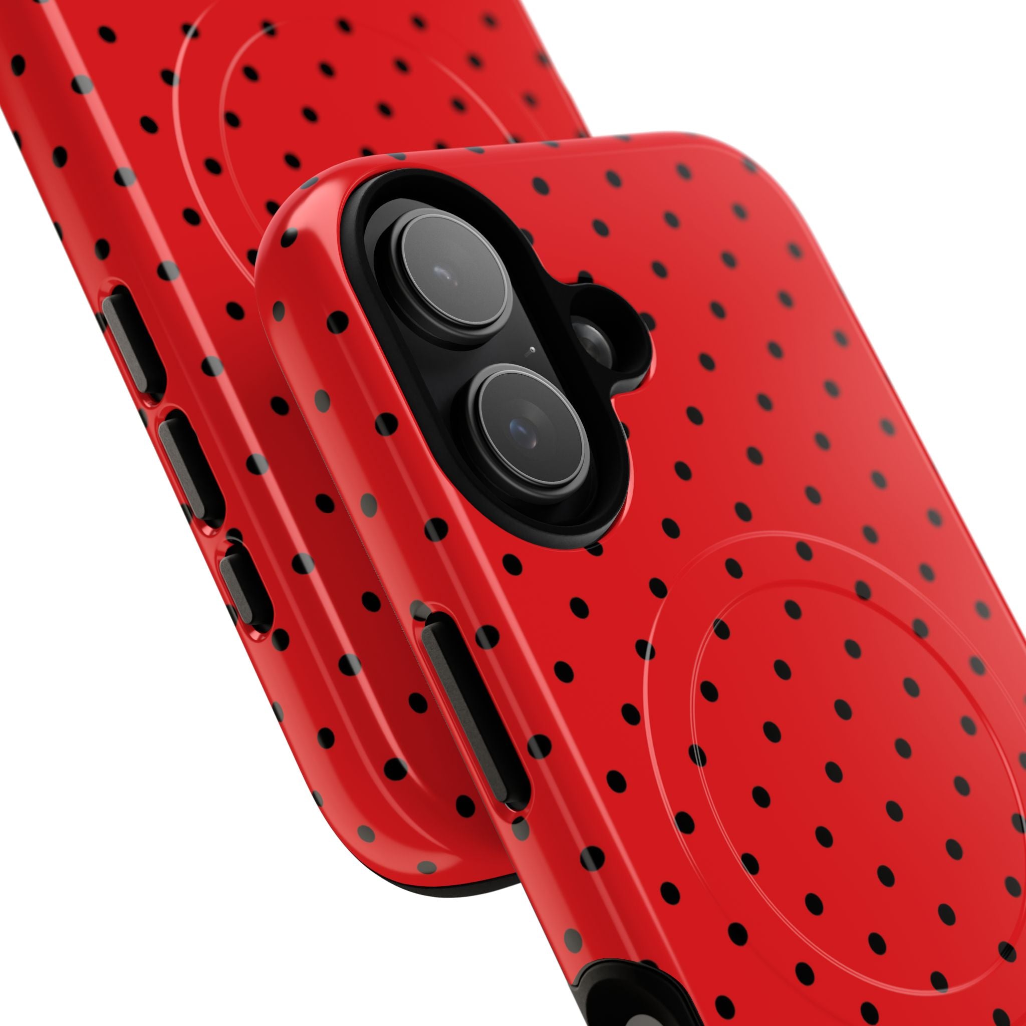 Crimson Dot Matrix iPhone 17 Case - Tough+