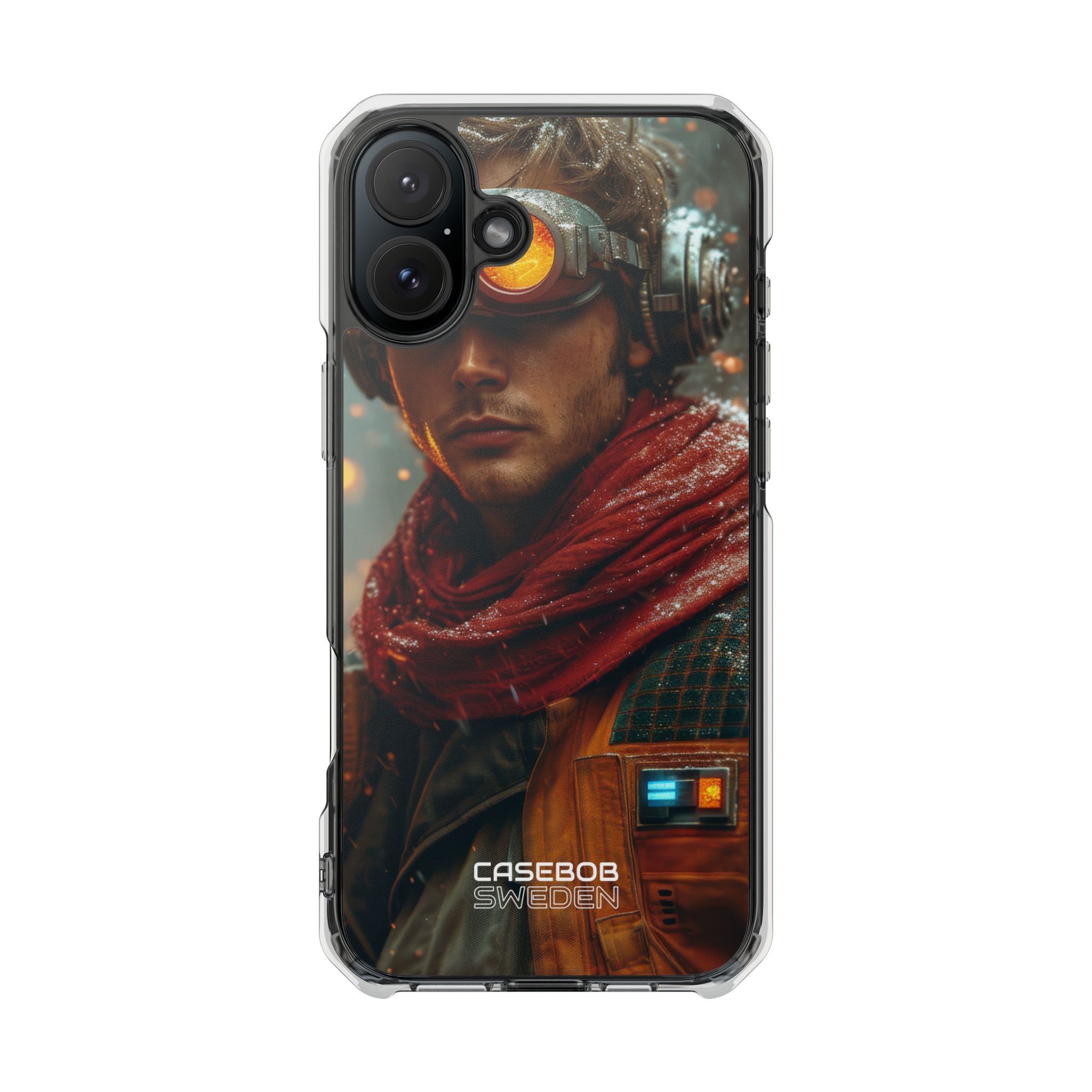 Futuristic Steampunk Explorer iPhone 16 - Impact Clear+
