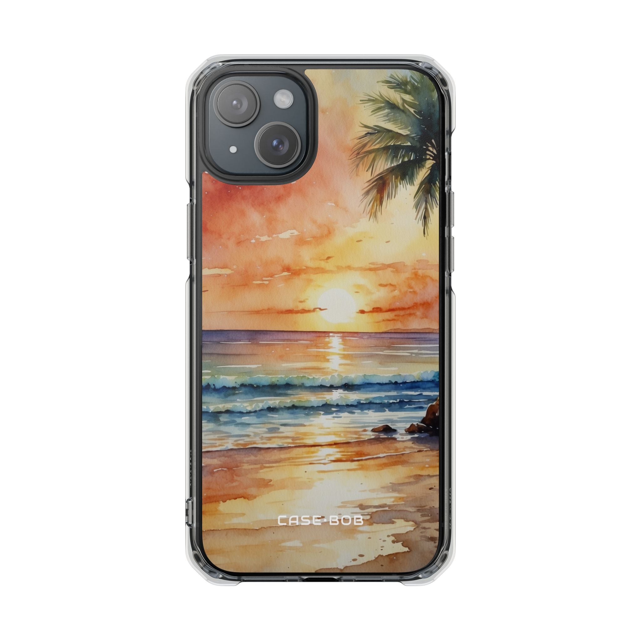 Sunset Palm iPhone 15 Plus Case - Impact
