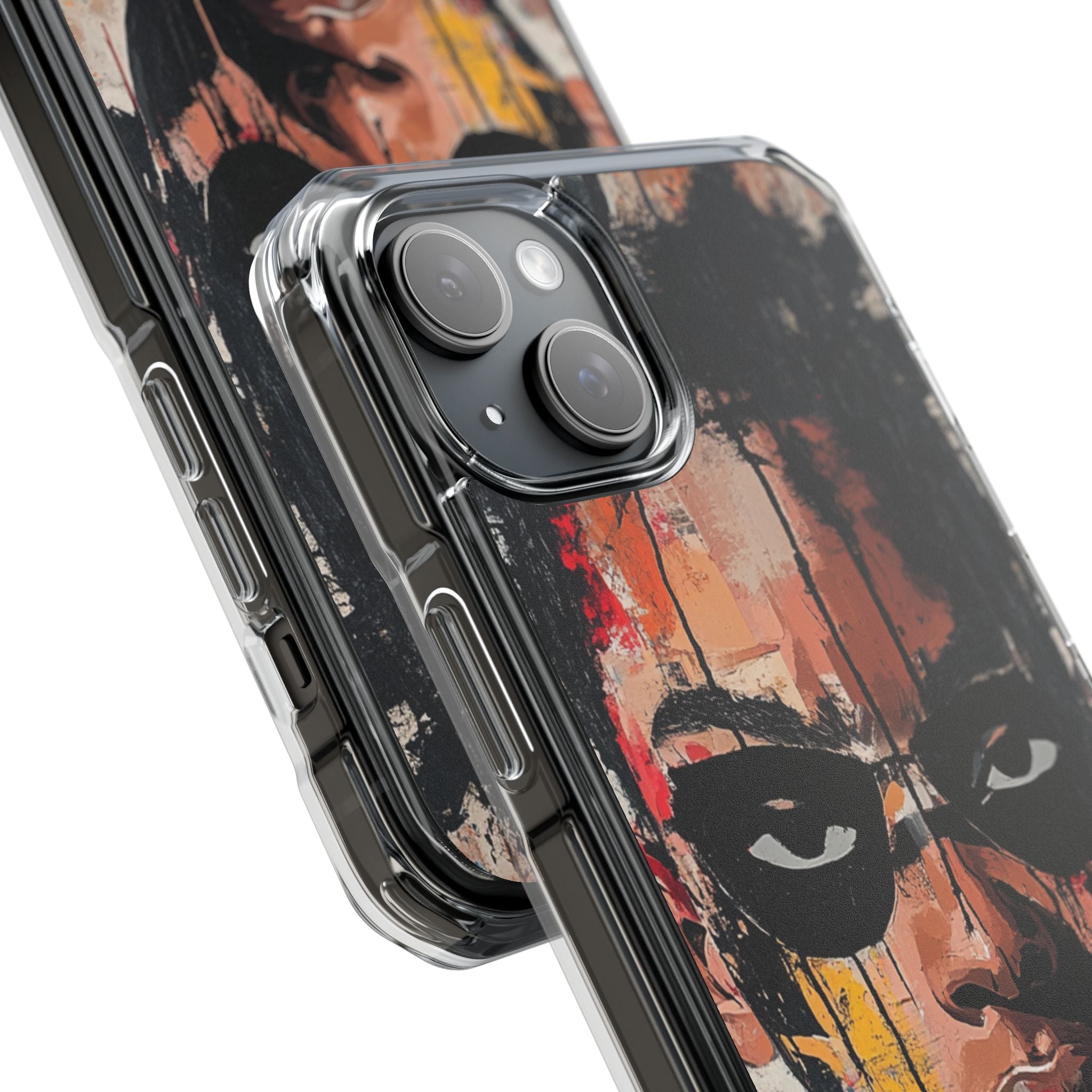 Masked Portrait Drips iPhone 15 Plus Case - Impact