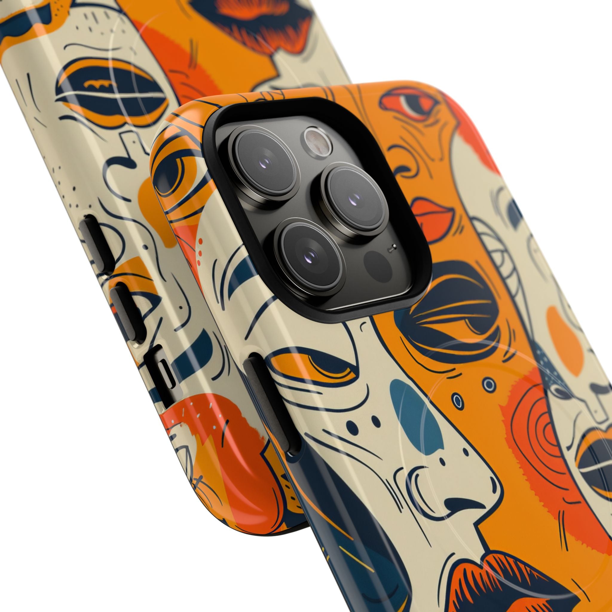 Tangled Faces Sunset iPhone 14 Pro Max Case - Tough+