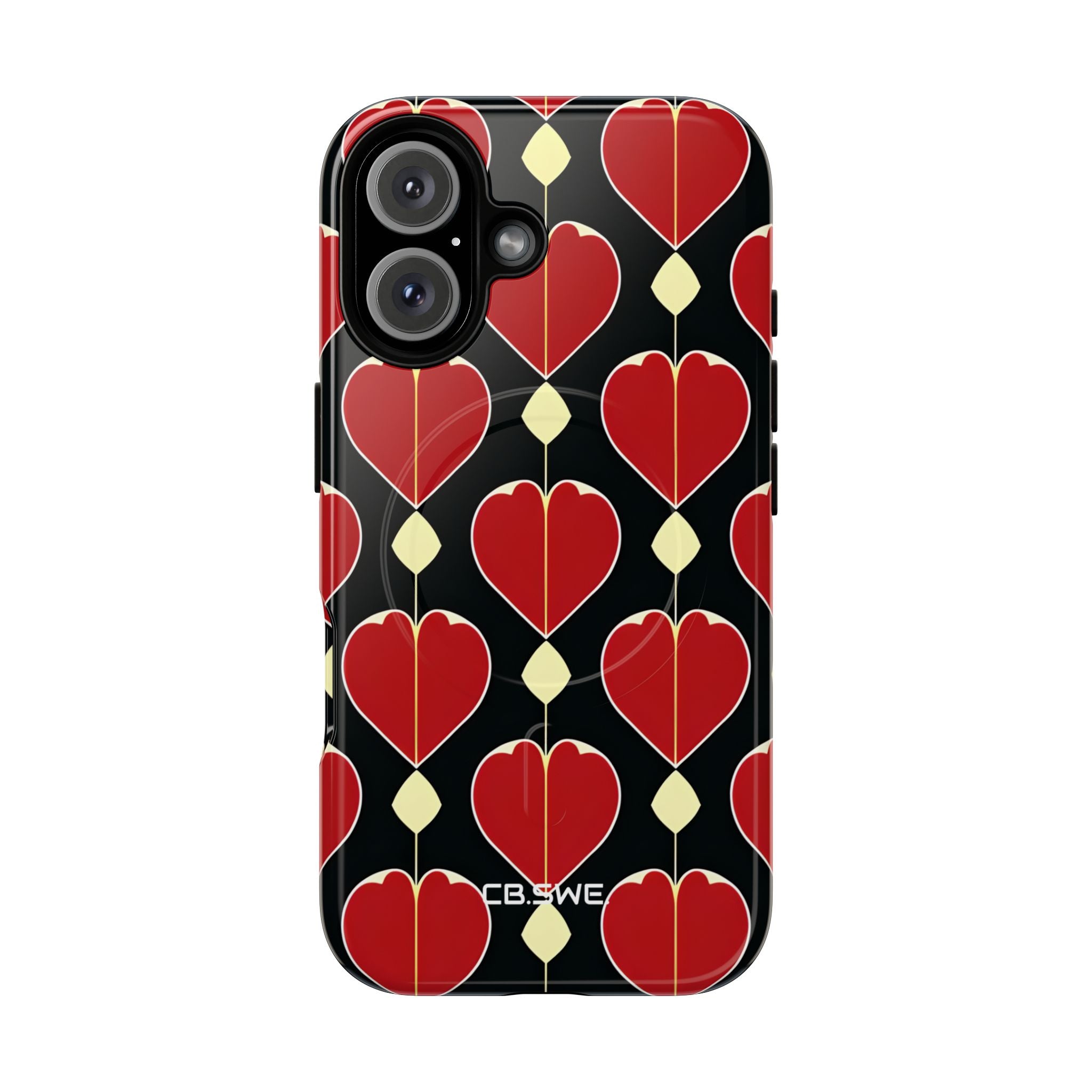 Symmetrical Heart Shape Seamless Colors iPhone 16 - Tough+