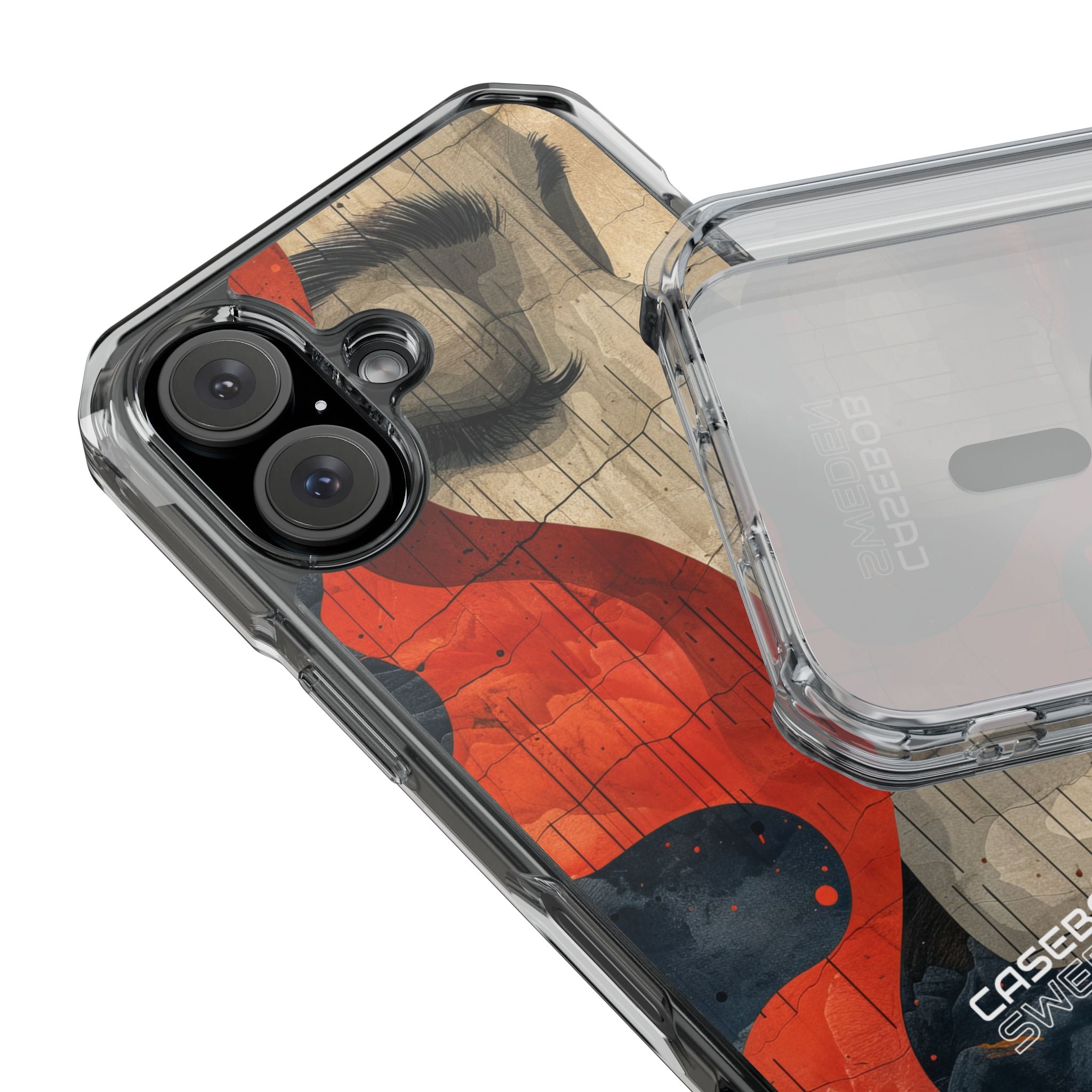 Crimson Flow Profile iPhone 16 - Impact Clear+